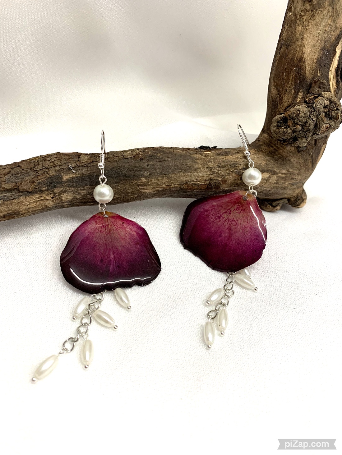 cercei cu Trandafiri 01331 - bijuterii - cercei - cercei din rășină - Artynos.ro