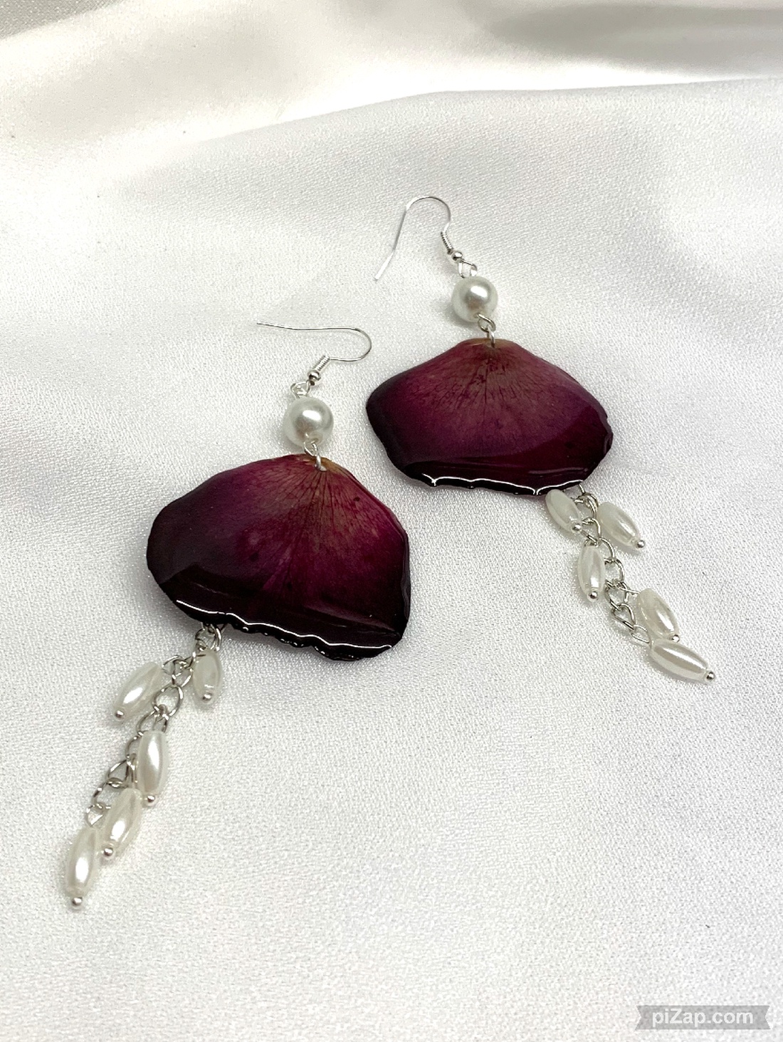 cercei cu Trandafiri 01331 - bijuterii - cercei - cercei din rășină - Artynos.ro