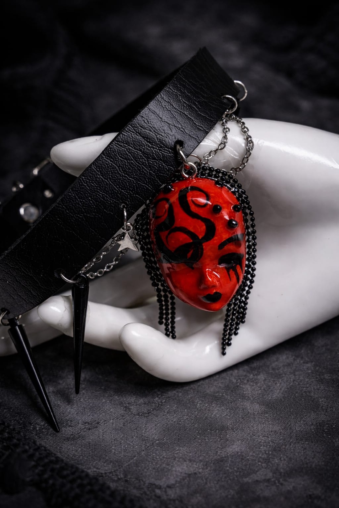 Chocker gothik-edgy 01352 - bijuterii - coliere - chockere - Artynos.ro