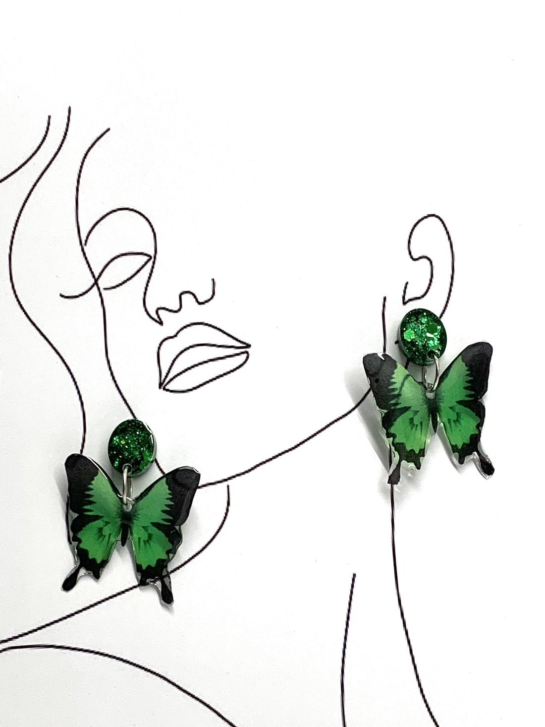 cercei-cadouri pentru femei 01358 - bijuterii - cercei - cercei din rășină - Artynos.ro