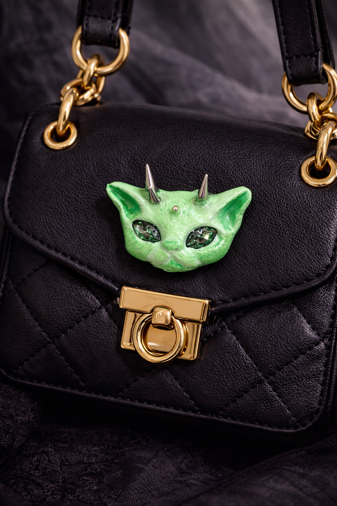 Broșă -pisică-cadouri femei 01306 - bijuterii - broșe - Artynos.ro