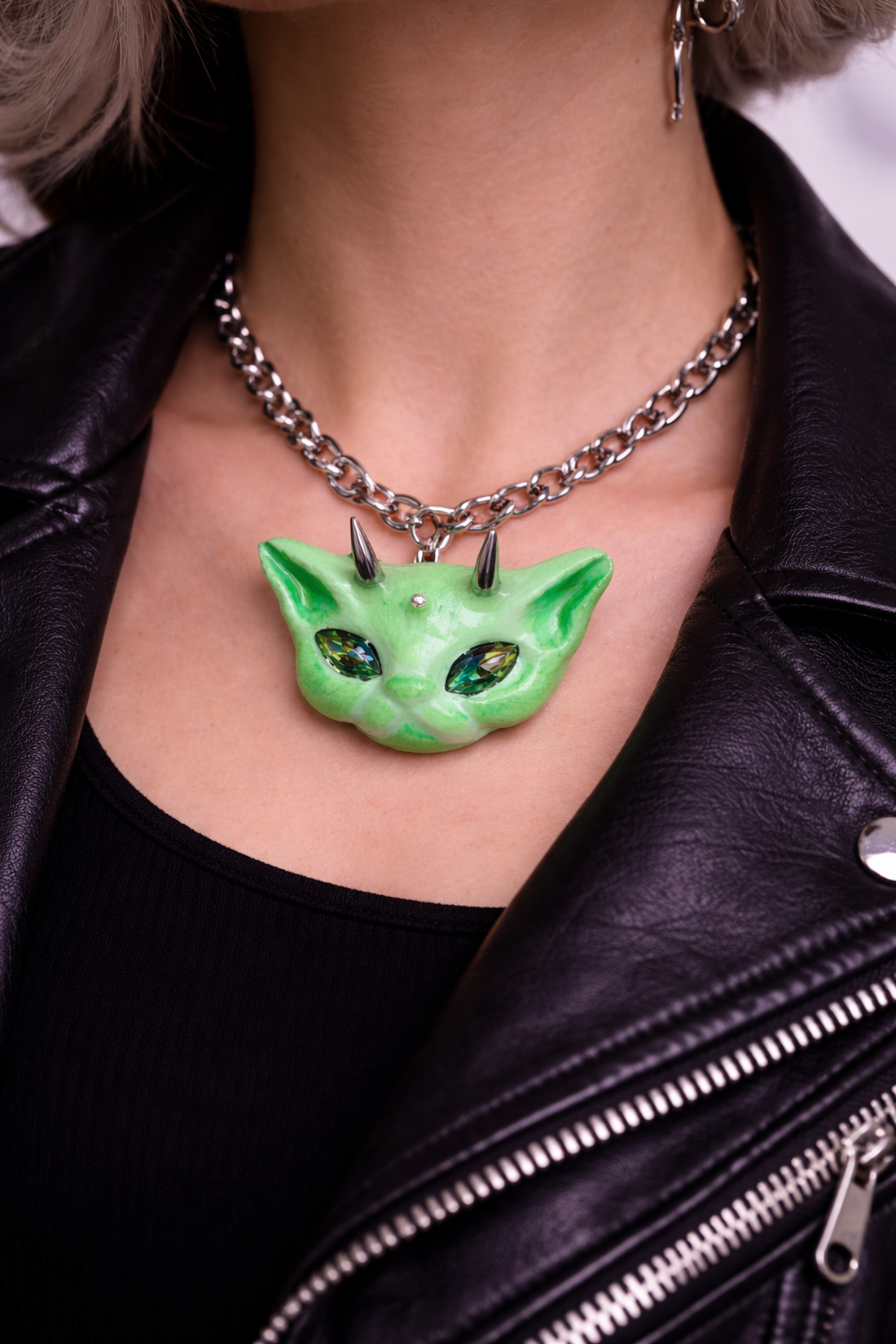 Broșă -pisică-cadouri femei 01306 - bijuterii - broșe - Artynos.ro