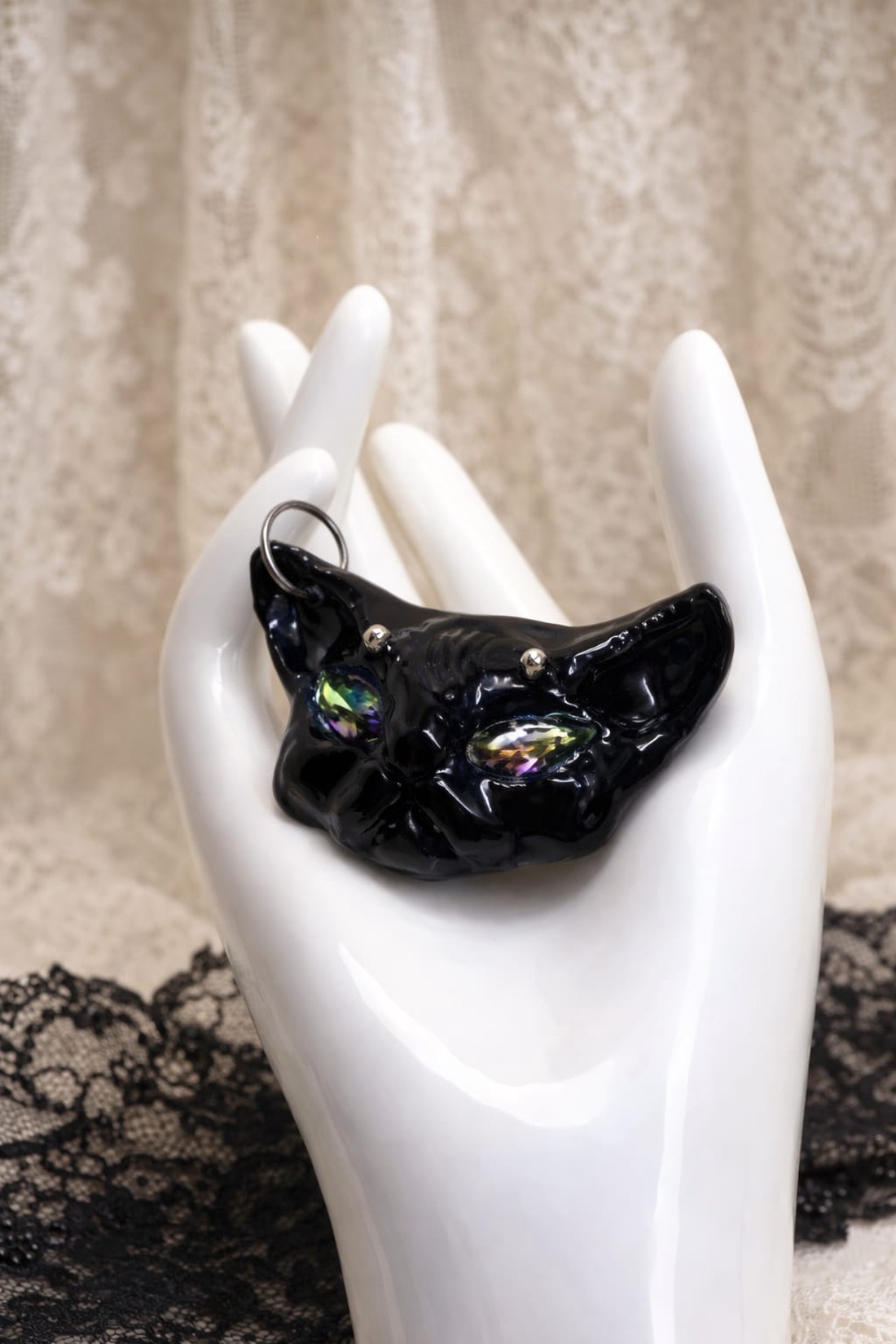 Broșă -pisică-cadouri femei 01305 - bijuterii - broșe - Artynos.ro