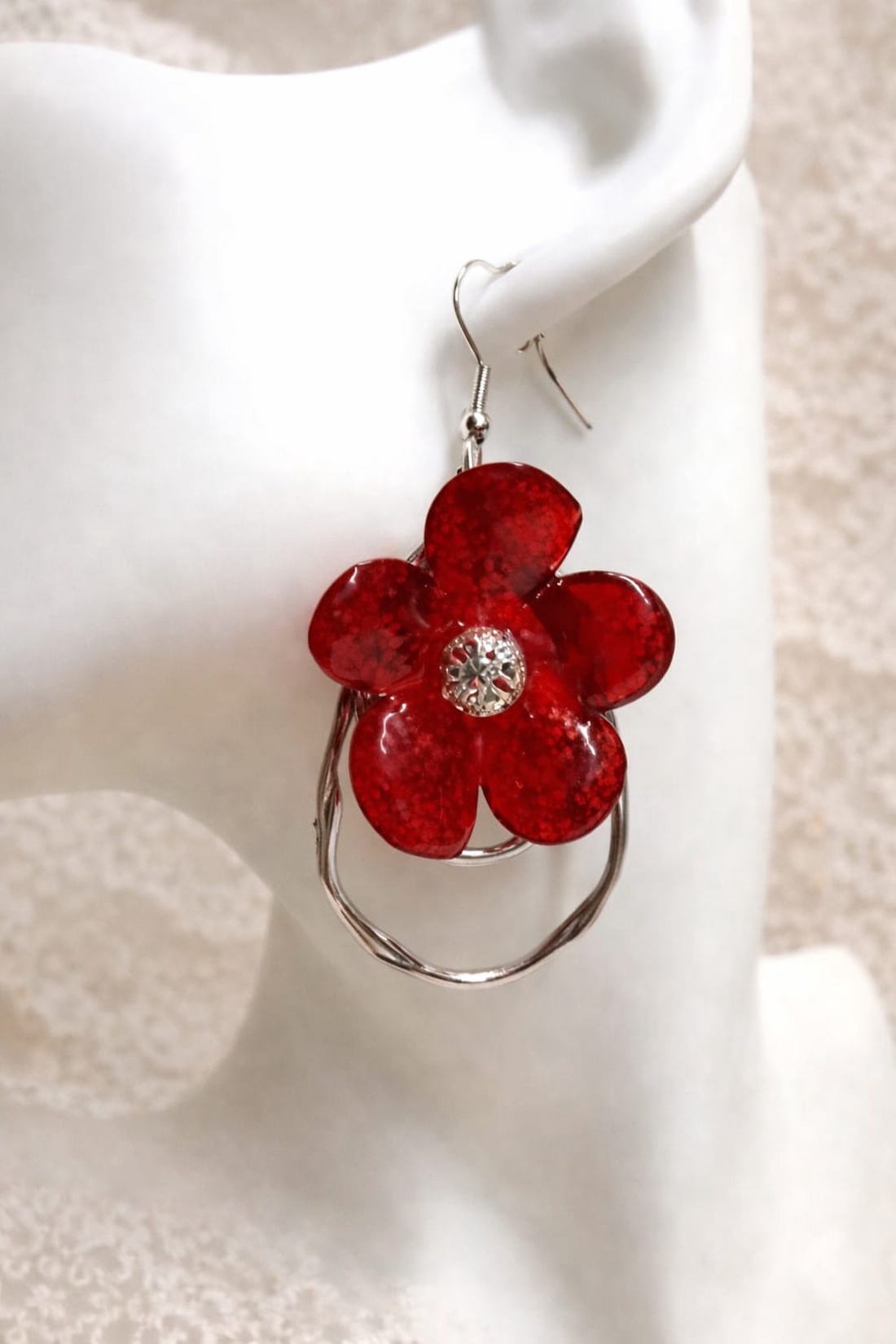 Set bijuterii rasina si Trandafiri 1365 - bijuterii - seturi de bijuterii - Artynos.ro