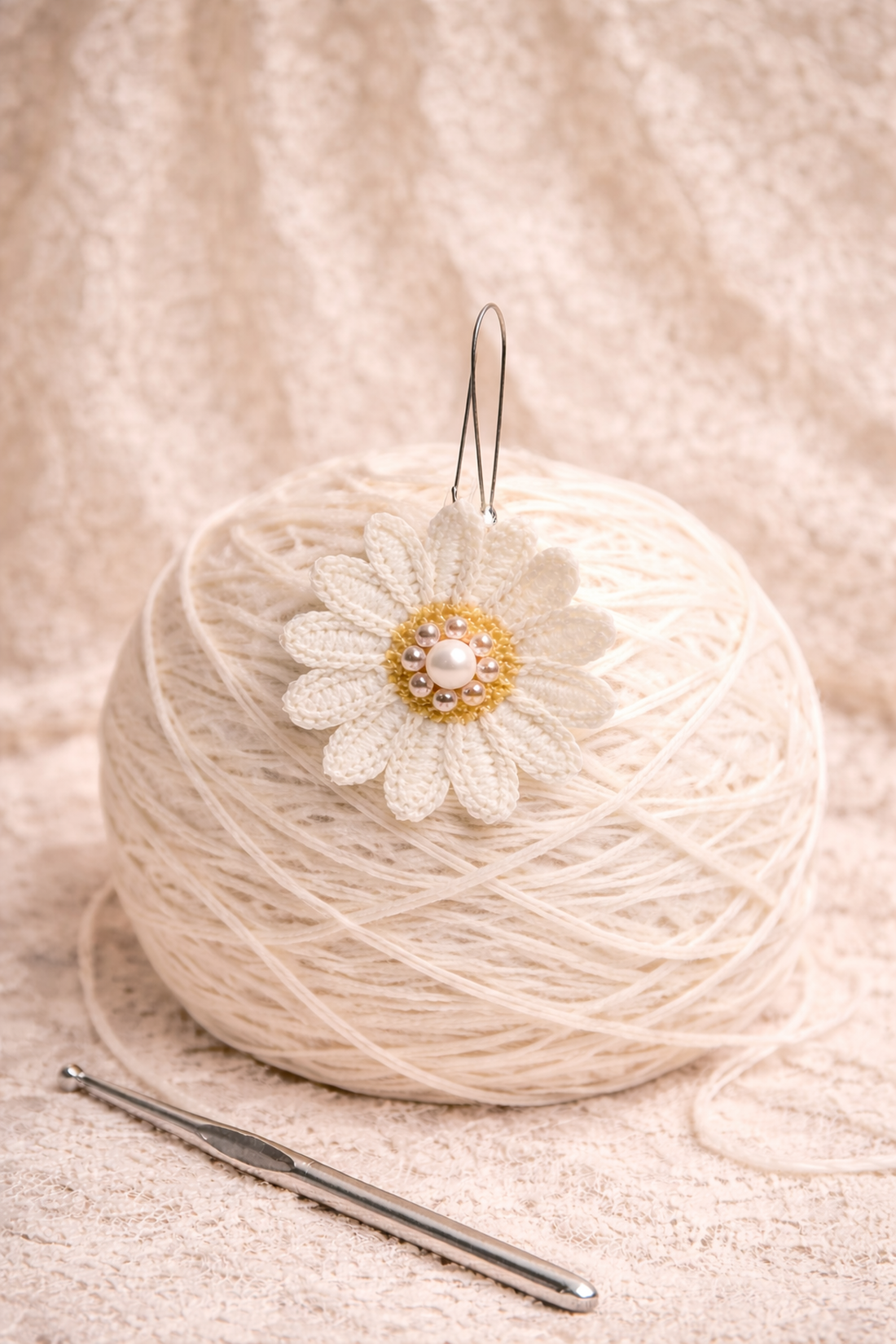 Cercei croșetați 01233 - bijuterii - cercei - cercei croșetați - Artynos.ro