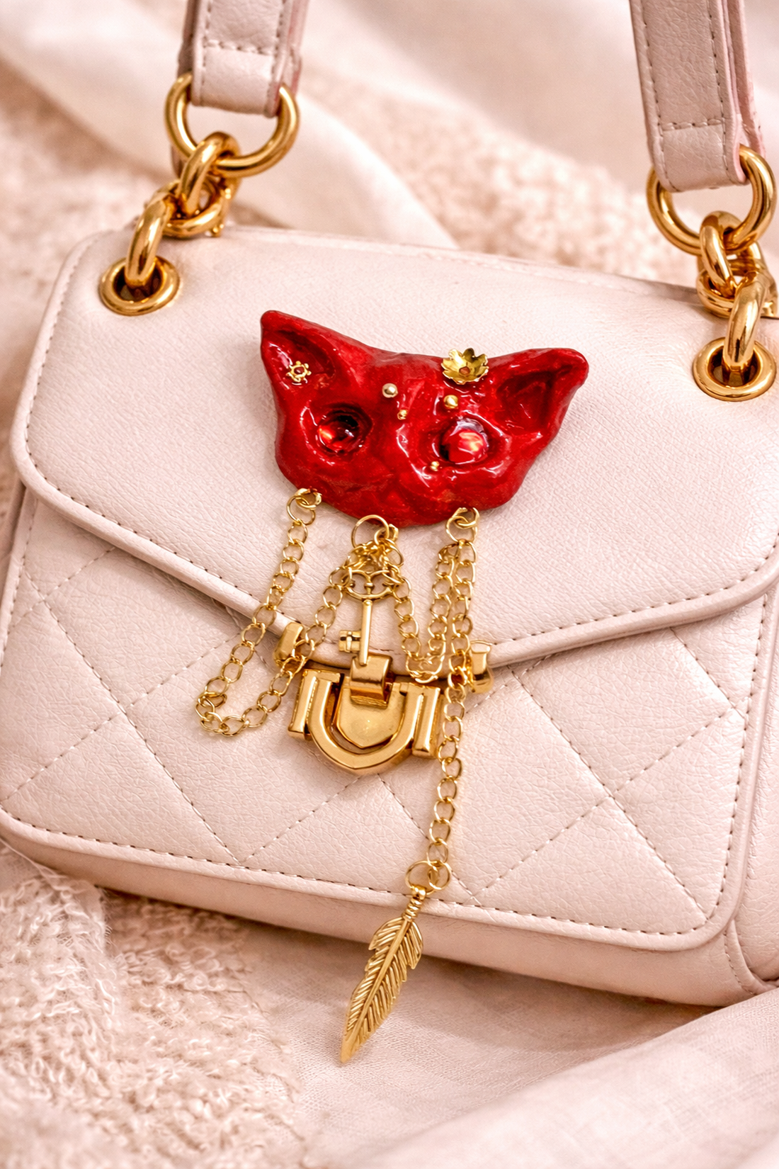 Broșă pisică-cadouri femei 01368 - bijuterii - broșe - Artynos.ro