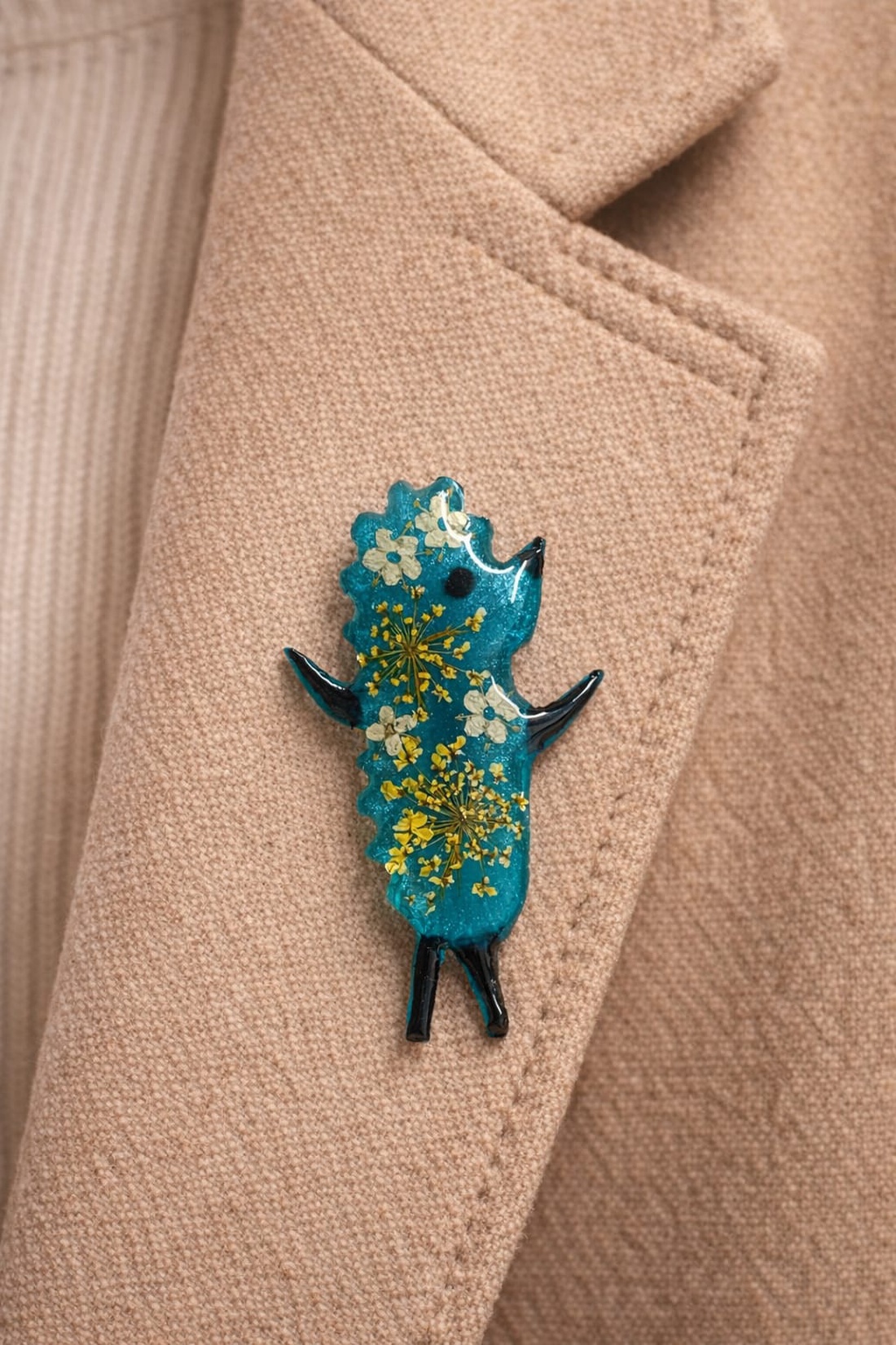 Broșă- arici 00878 - bijuterii - broșe - Artynos.ro