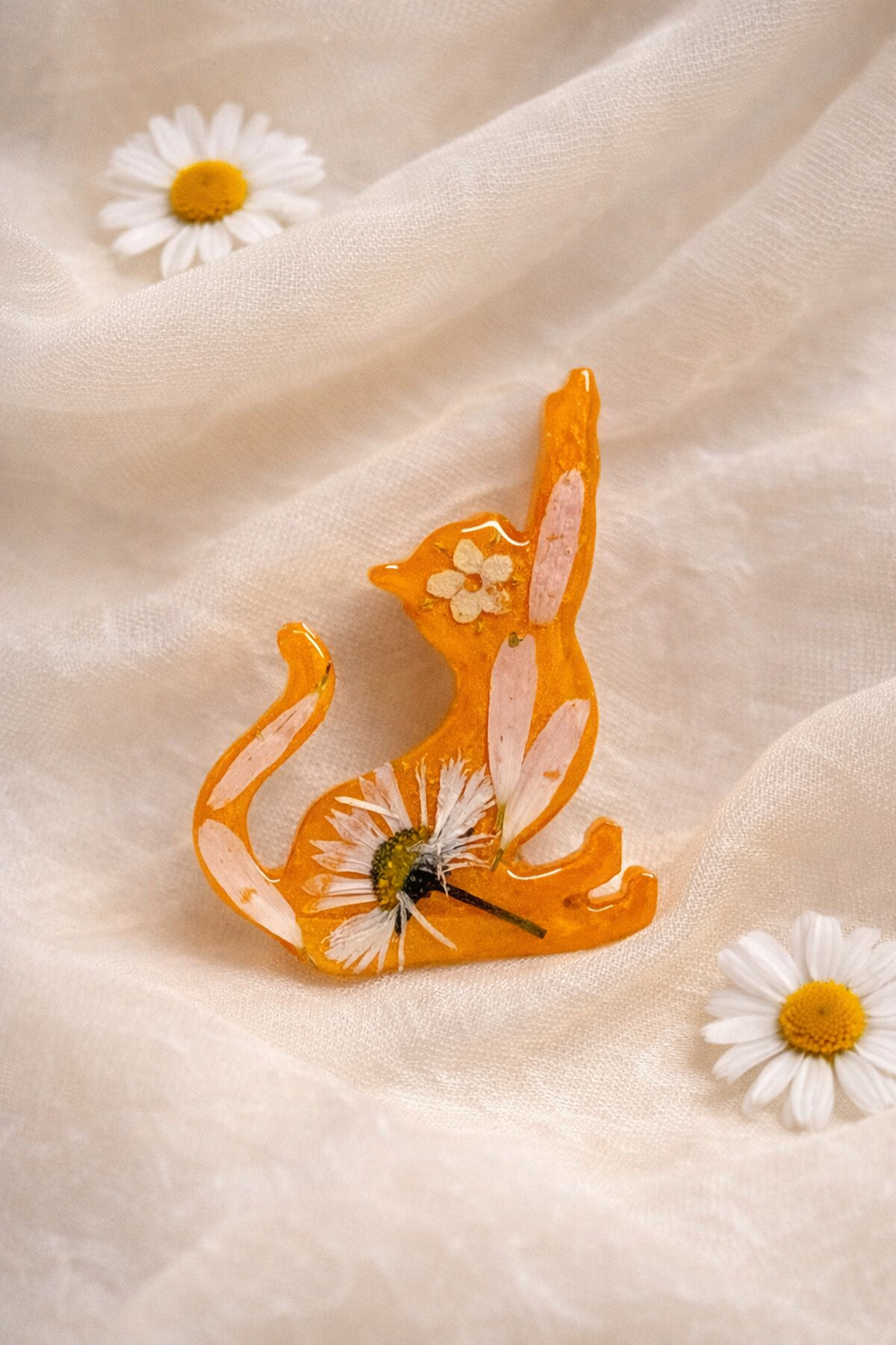 Broșă -pisica 00593 - bijuterii - broșe - Artynos.ro