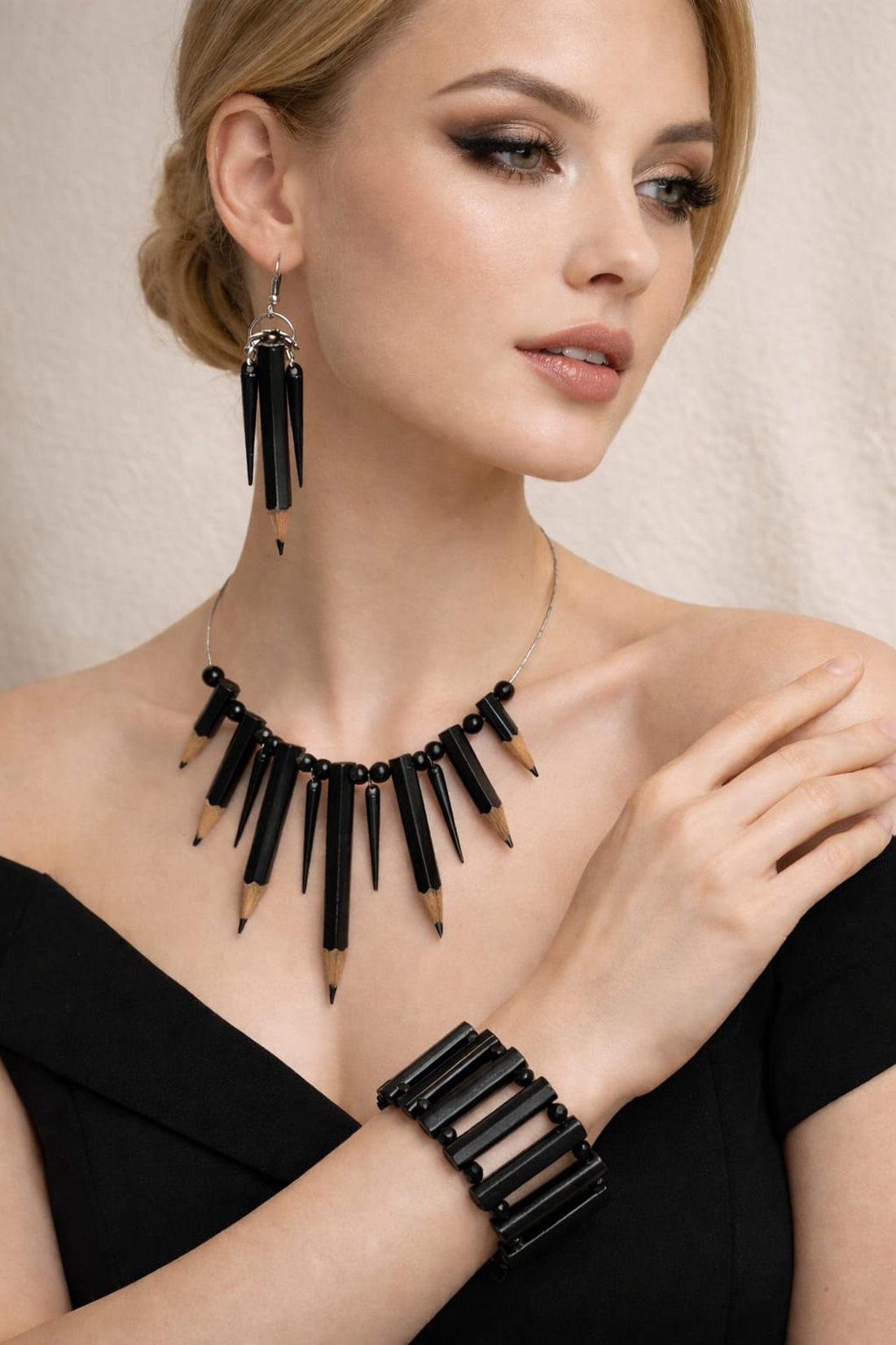 set bijuterii creioane 00505 - bijuterii - seturi de bijuterii - Artynos.ro