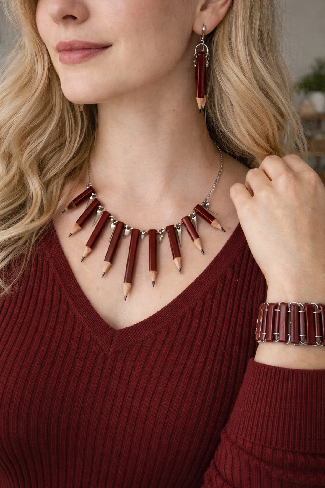 set bijuterii creioane 01837 - bijuterii - seturi de bijuterii - Artynos.ro