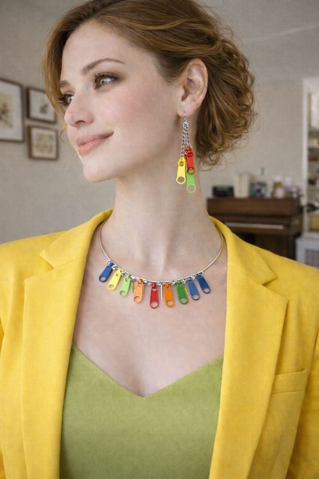 Set bijuterii -cursoare colorate   00934 - bijuterii - seturi de bijuterii - Artynos.ro