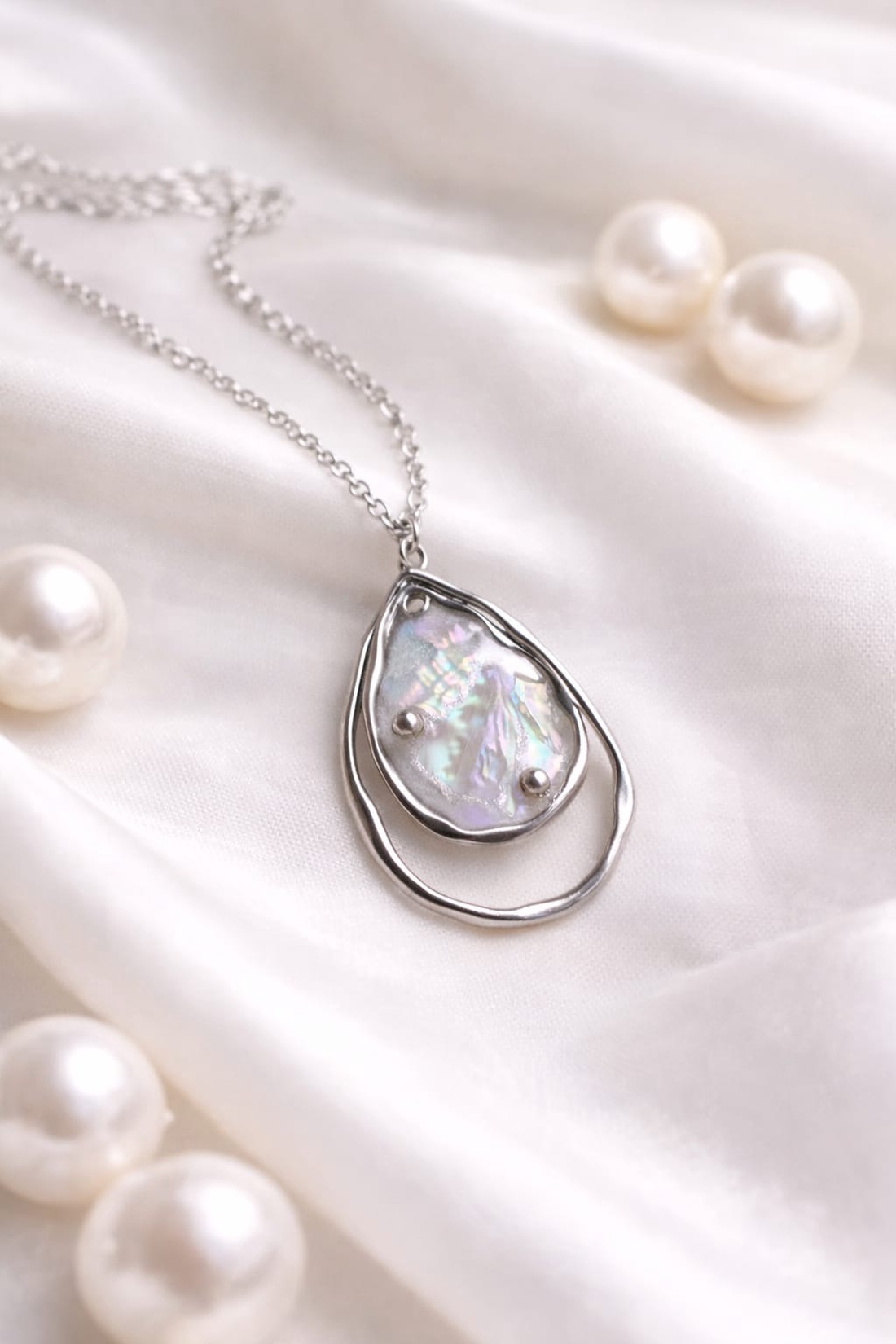 Colier -pandantiv cu scoici Abalone (Paua)  01171 - bijuterii - coliere - coliere cu pandative - Artynos.ro