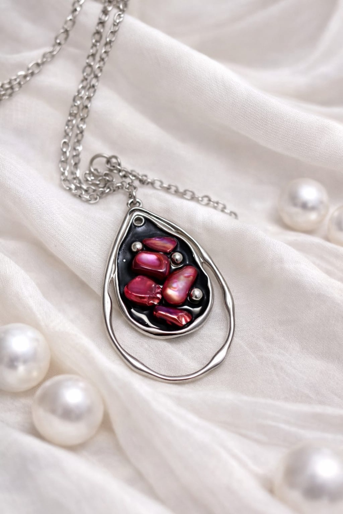 Colier -pandantiv cu scoici Abalone (Paua) 01160 - bijuterii - coliere - coliere cu pandative - Artynos.ro