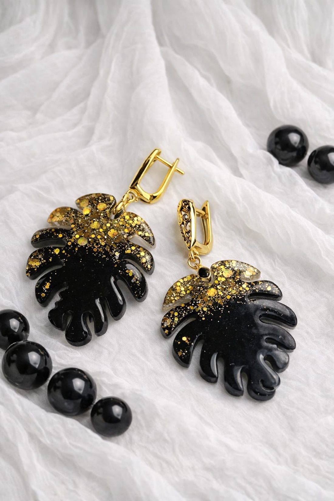 Cercei pentru nașă-nunți,ocazii speciale 01481 - bijuterii - cercei - cercei din rășină - Artynos.ro