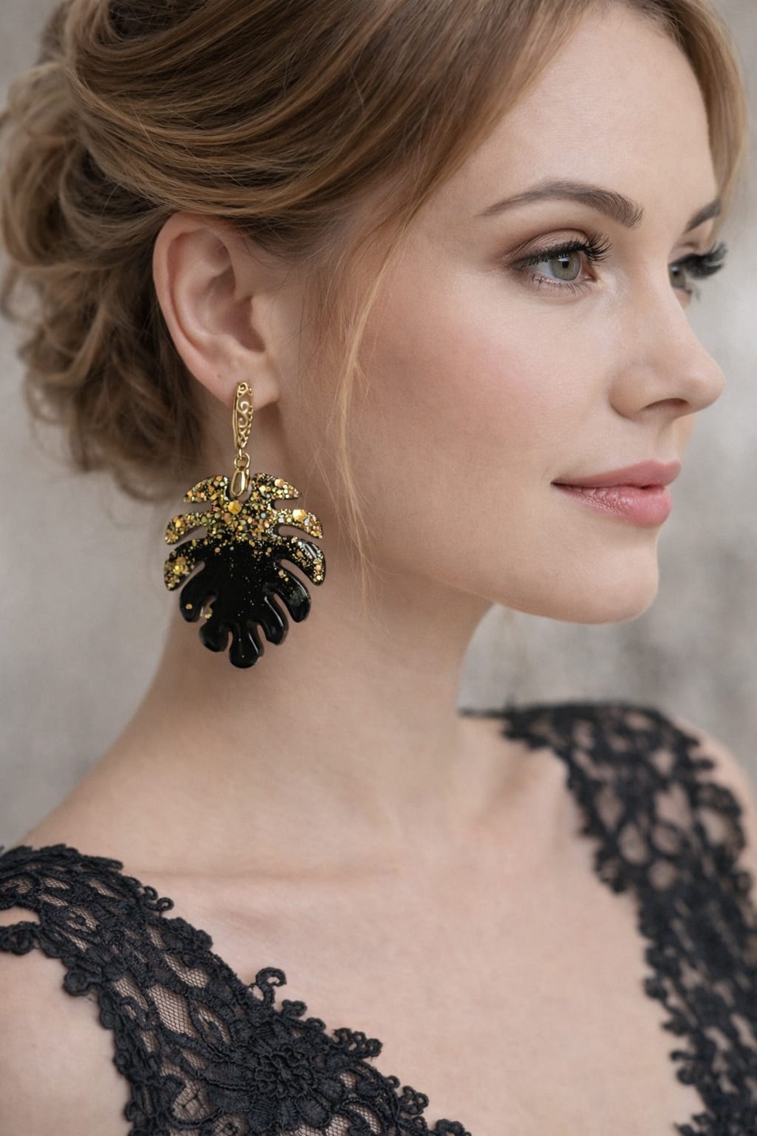 Cercei pentru nașă-nunți,ocazii speciale 01481 - bijuterii - cercei - cercei din rășină - Artynos.ro