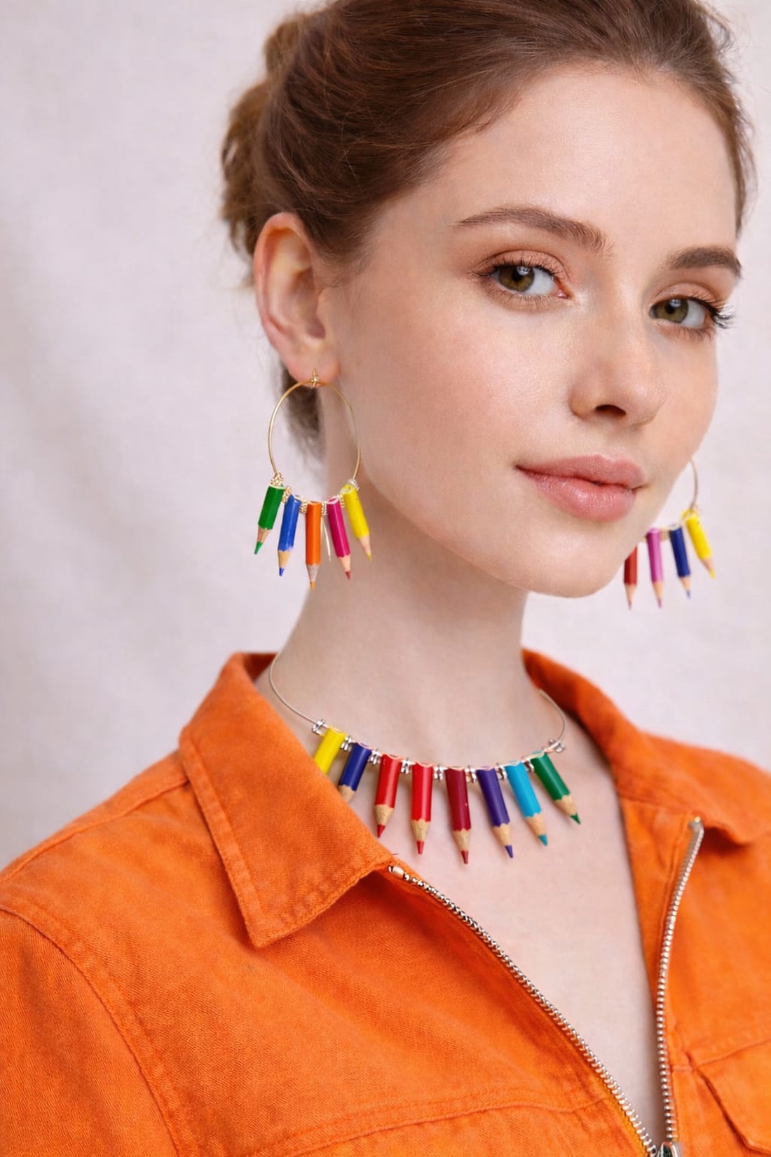 set bijuterii creioane colorate 01844 - bijuterii - seturi de bijuterii - Artynos.ro