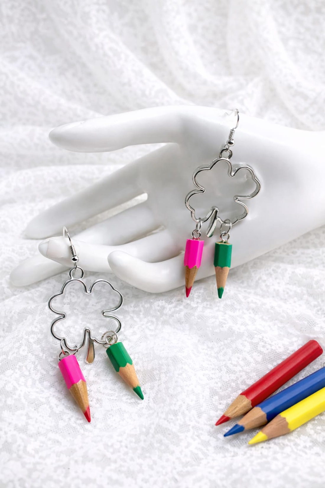 set bijuterii creioane colorate 01845 - bijuterii - seturi de bijuterii - Artynos.ro