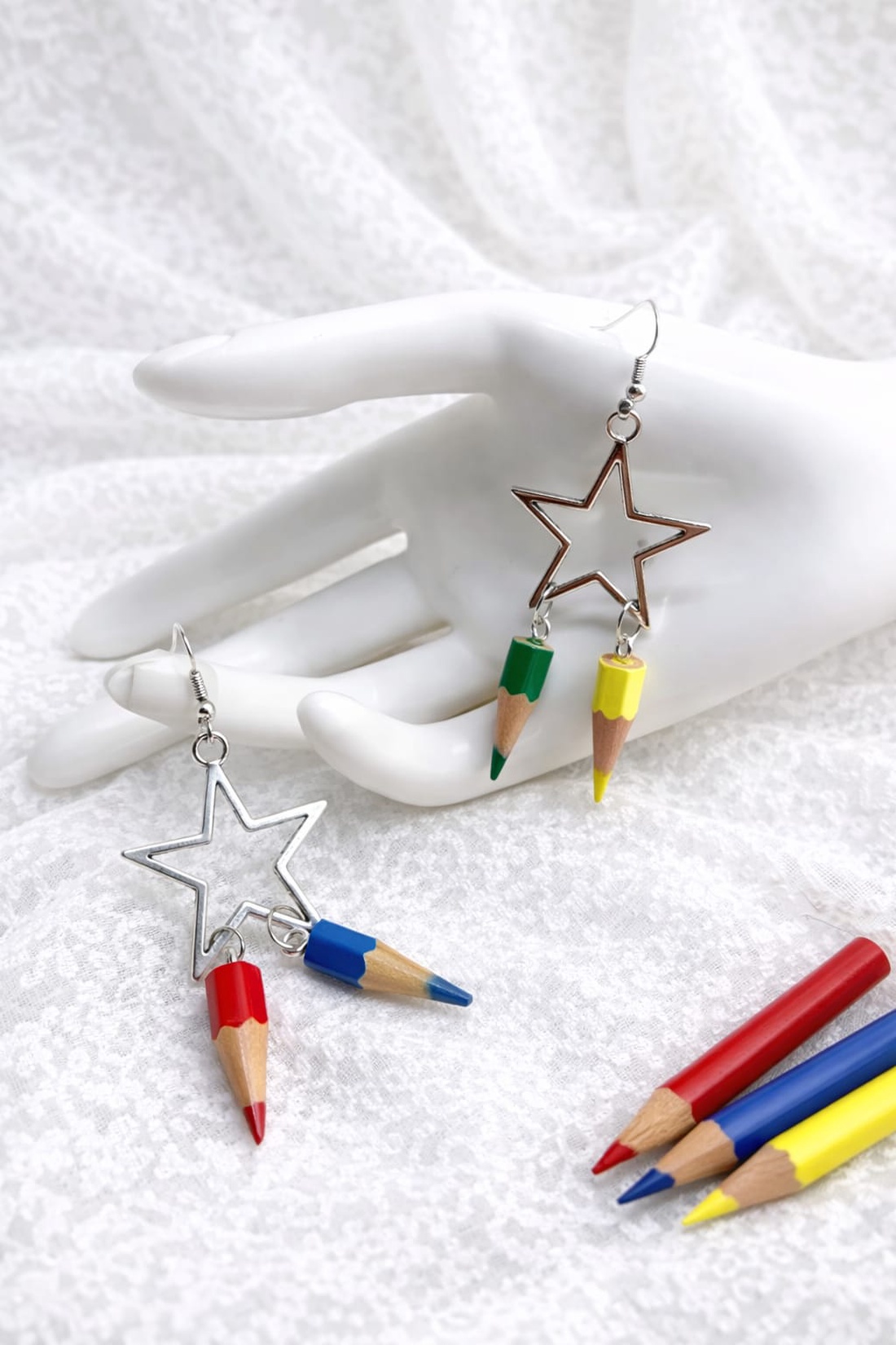 set bijuterii creioane colorate 01850 - bijuterii - seturi de bijuterii - Artynos.ro