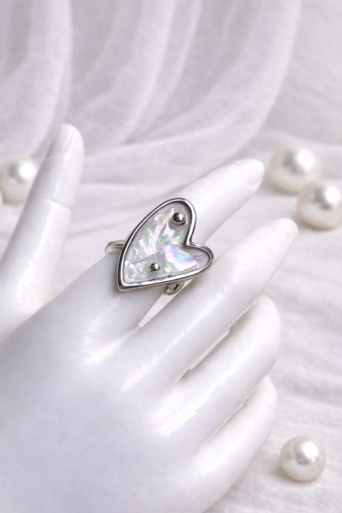 Inel cu scoici veritabile Abalone (Paua) 01169 - bijuterii - inele - inele cu figurine - Artynos.ro