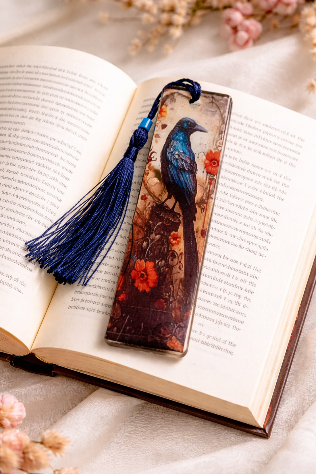 semn de carte handmade din rasina 00993 - cărți și creații cu tematică muzicală, cadouri - semn de carte - Artynos.ro