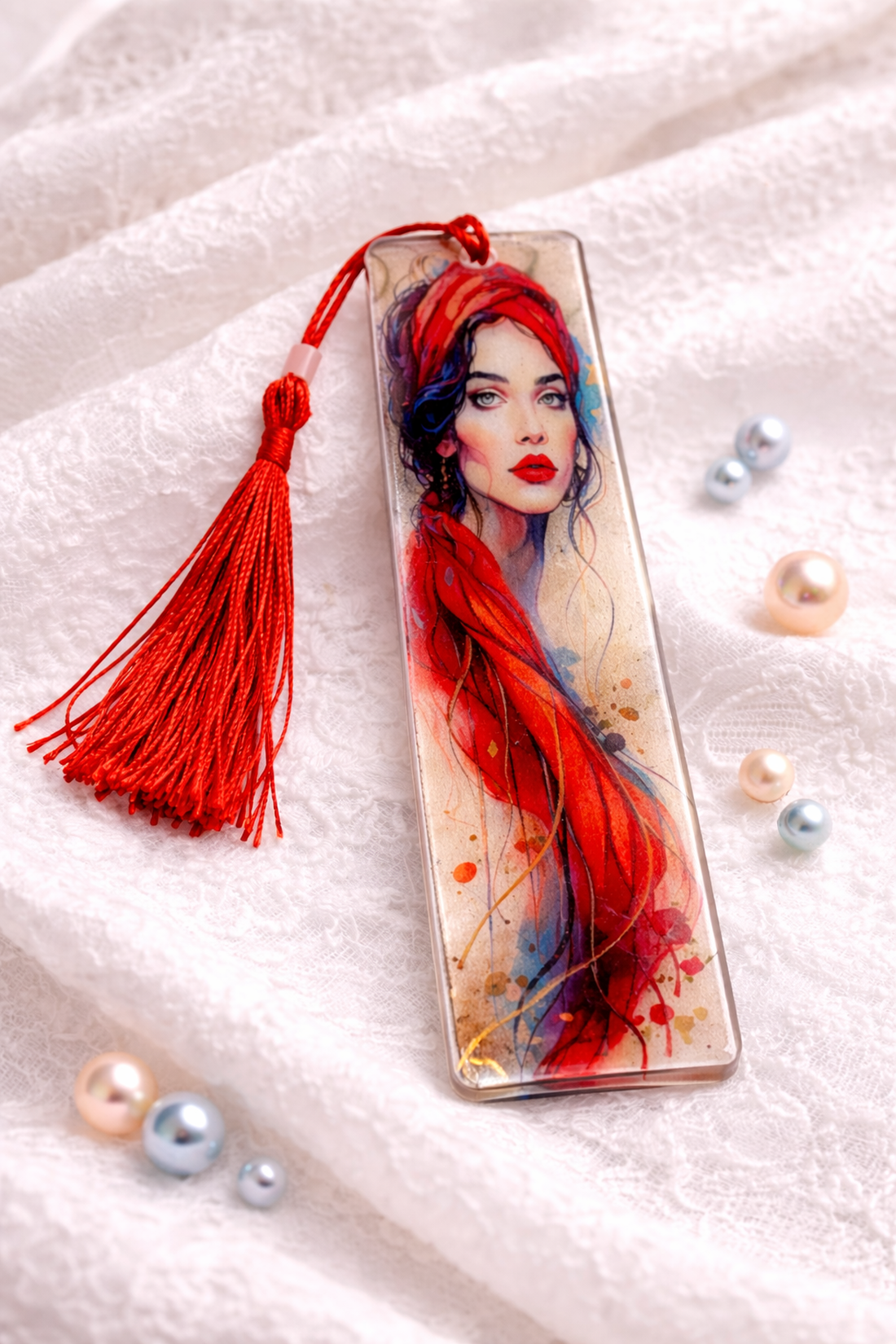 Semn de carte handmade unicat - din rasina 00885 - cărți și creații cu tematică muzicală, cadouri - semn de carte - Artynos.ro