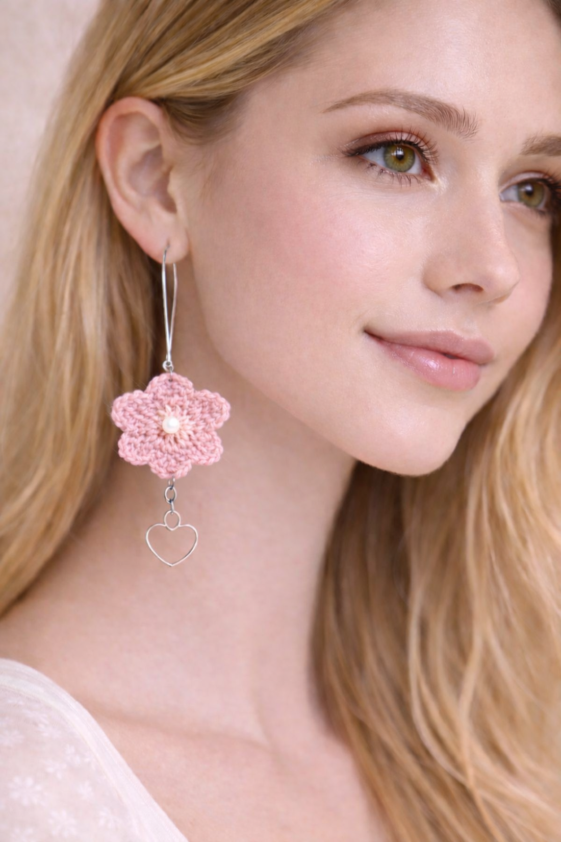 Cercei croșetați 01370 - bijuterii - cercei - cercei croșetați - Artynos.ro