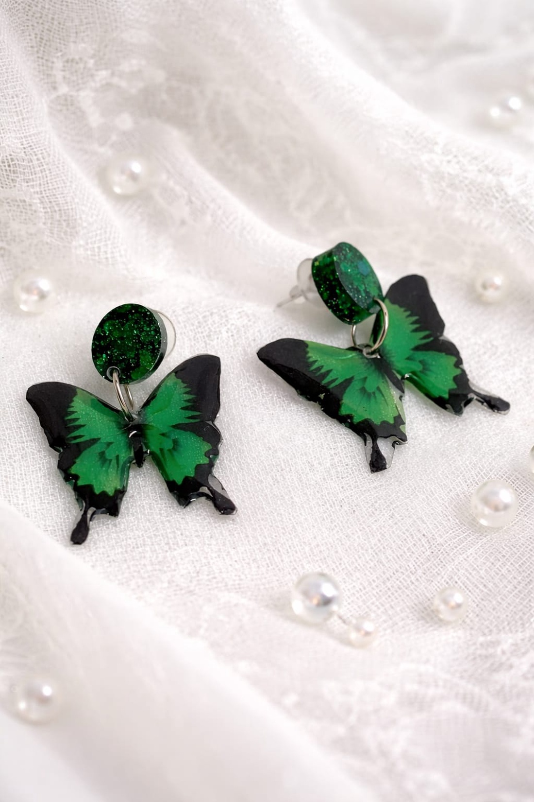 cercei-cadouri pentru femei 01358 - bijuterii - cercei - cercei din rășină - Artynos.ro