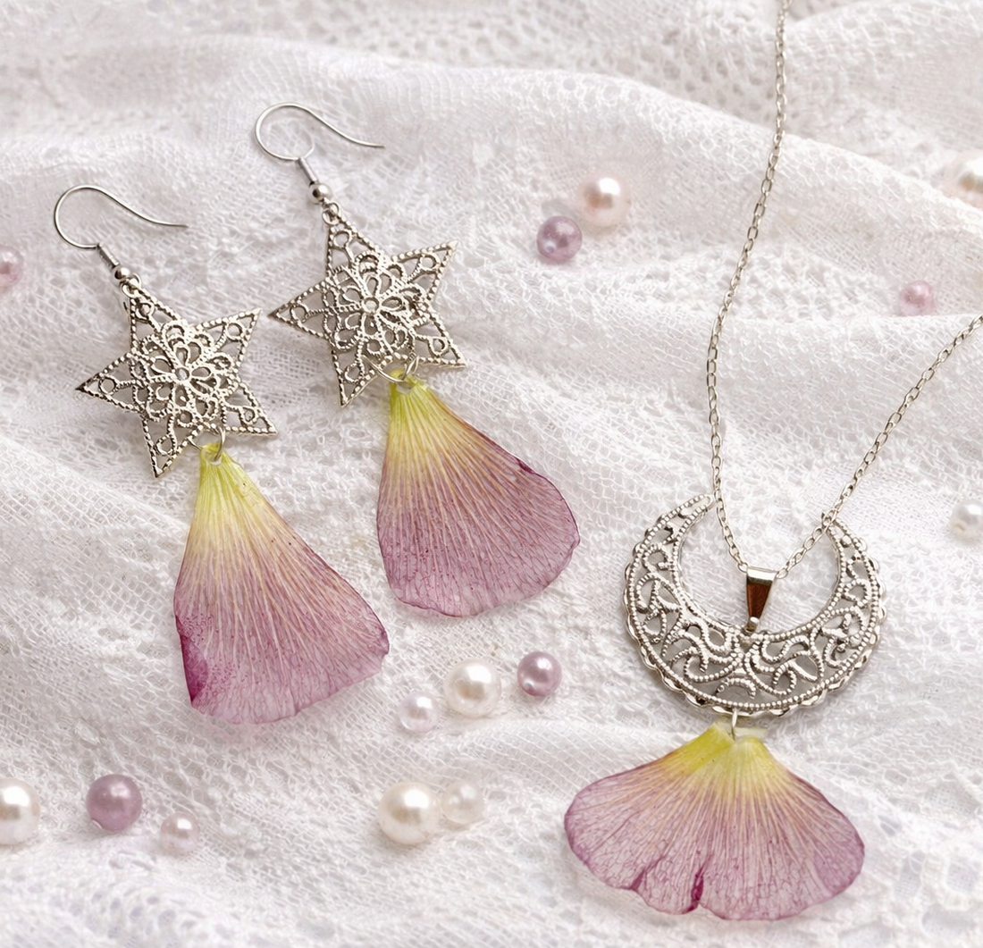  Set bijuterii cu Trandafiri 01881 - bijuterii - seturi de bijuterii - Artynos.ro