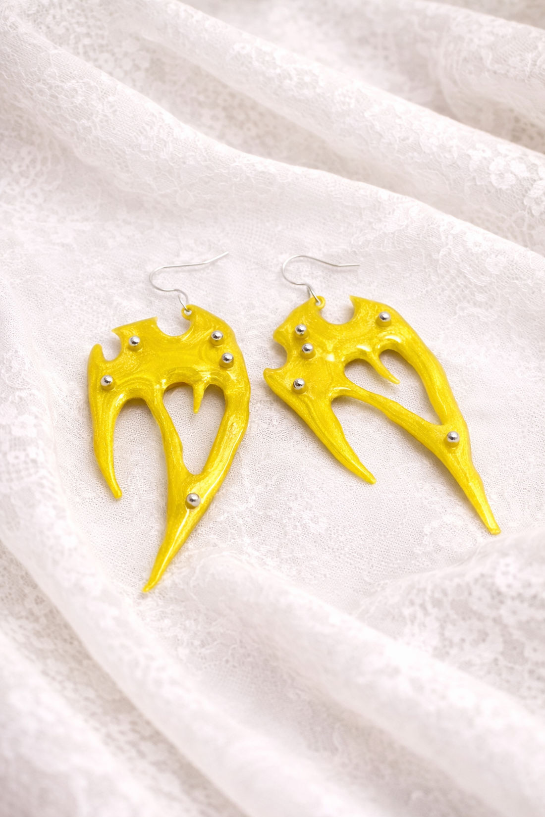 Cercei statement -Spirit Solar - din Rășină epoxidica 01901 - bijuterii - cercei - cercei din rășină - Artynos.ro