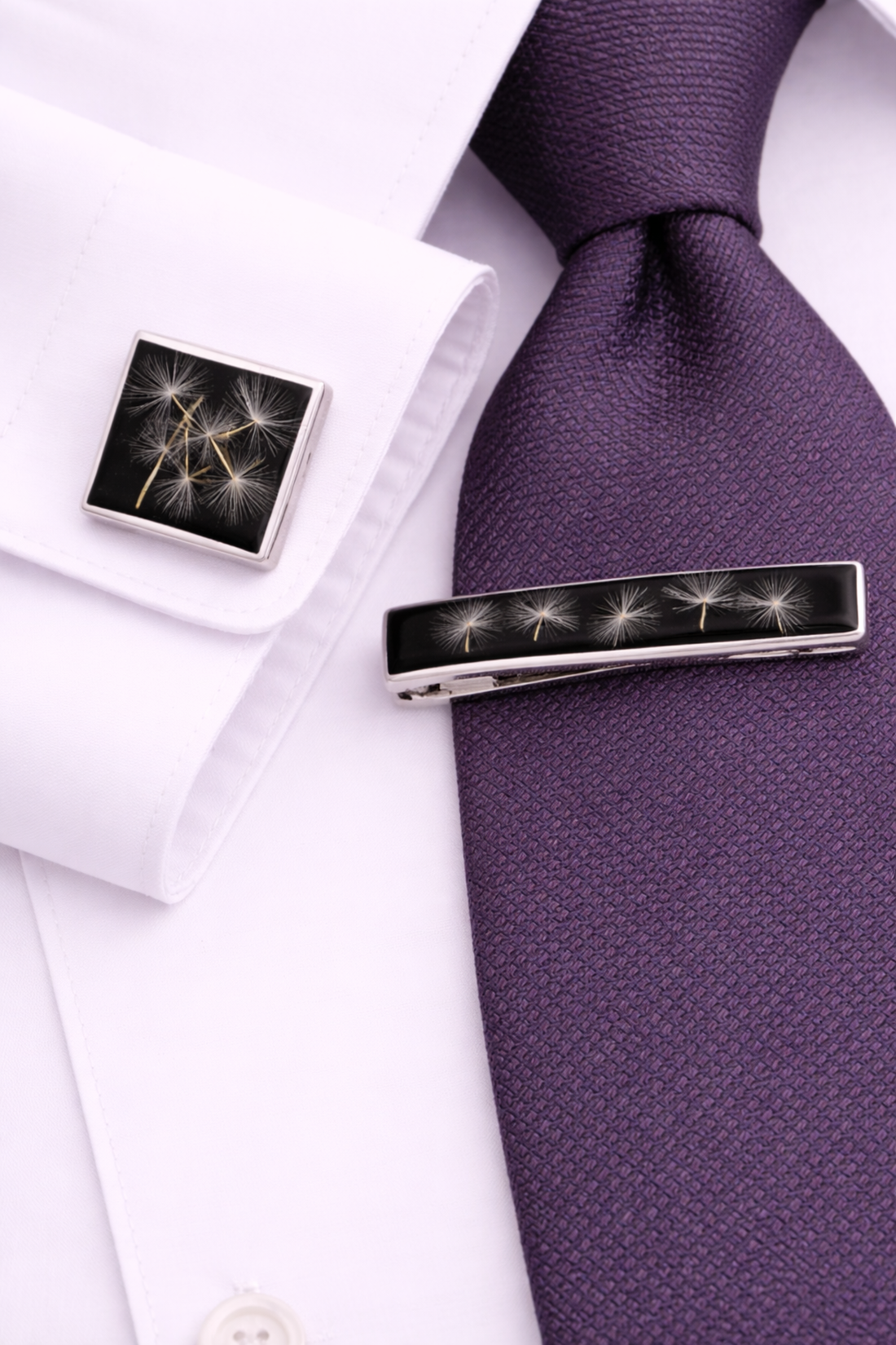 Butoni de cămașă si clemă cravată -Set cadou accesorii bărbați 01948 - bijuterii - butoni de manșetă - Artynos.ro