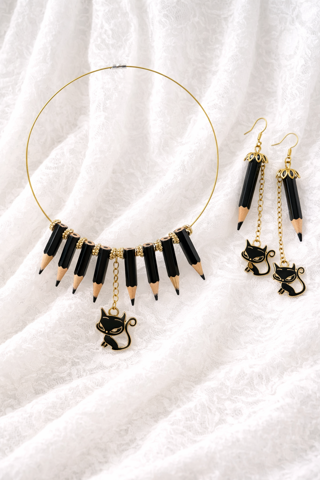 set bijuterii creioane 01835  - bijuterii - seturi de bijuterii - Artynos.ro