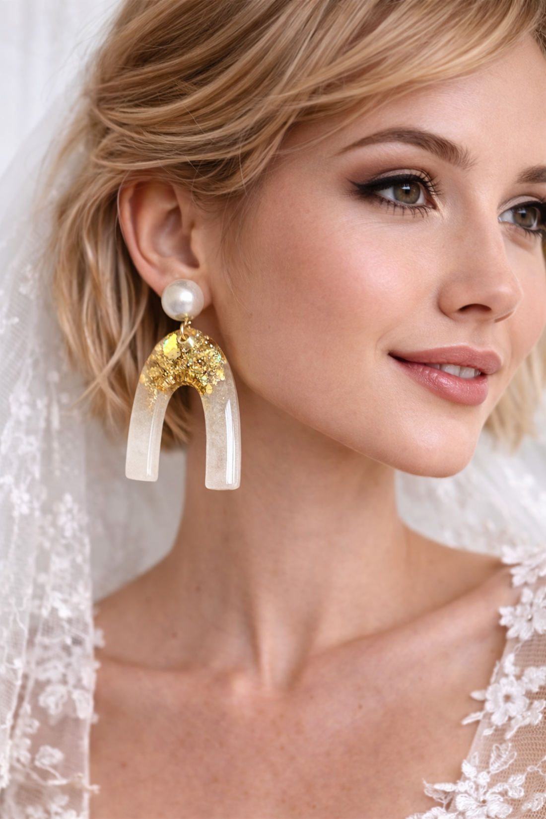 Cercei pentru mireasă-nuntă,party 01973 - accesorii nuntă - bijuterii mireasă - cercei mireasă - Artynos.ro