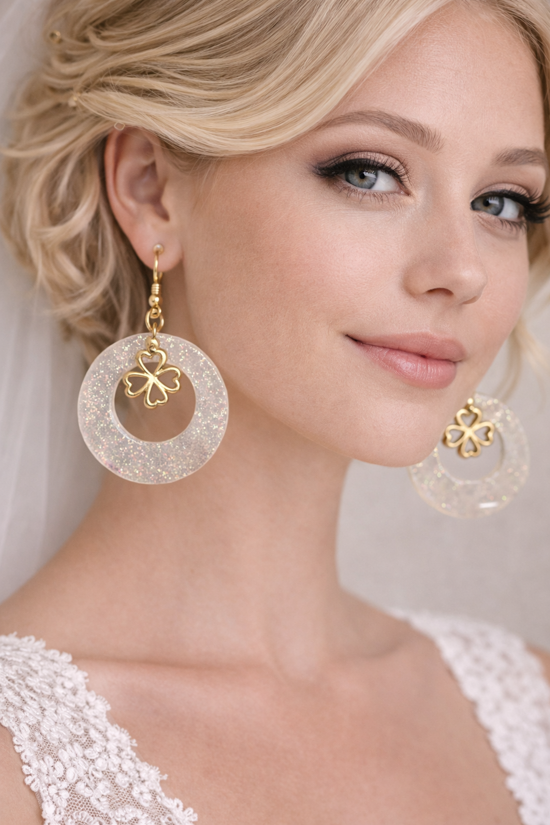 Cercei pentru mireasă-nuntă,party 01977 - accesorii nuntă - bijuterii mireasă - cercei mireasă - Artynos.ro