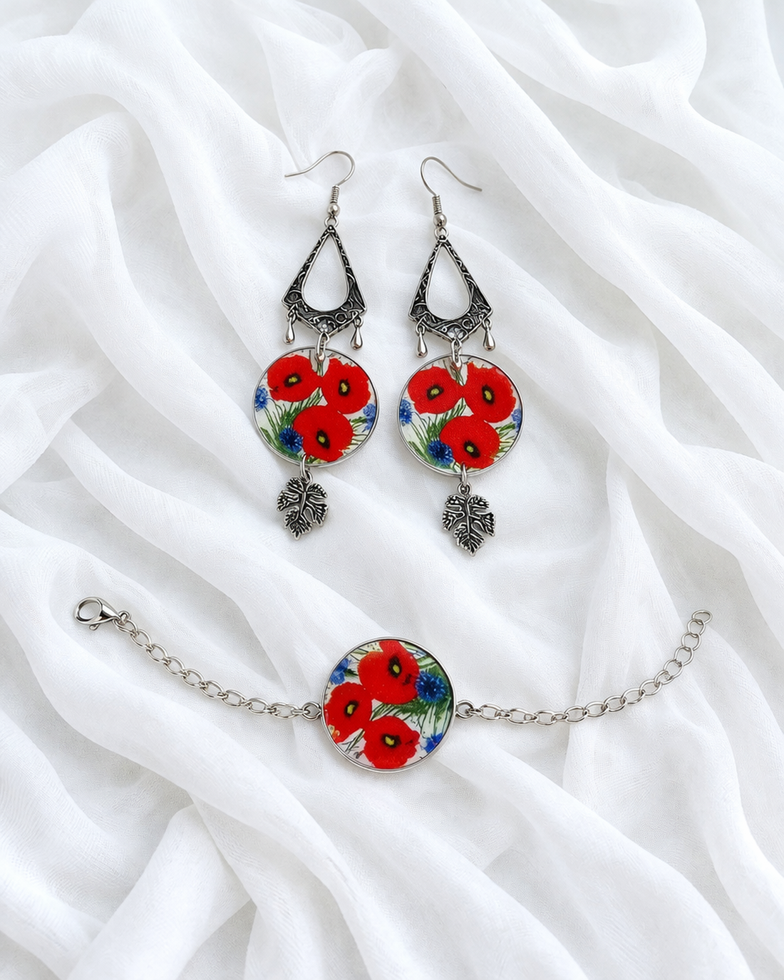 Set handmade model Maci 01985 - bijuterii - seturi de bijuterii - Artynos.ro