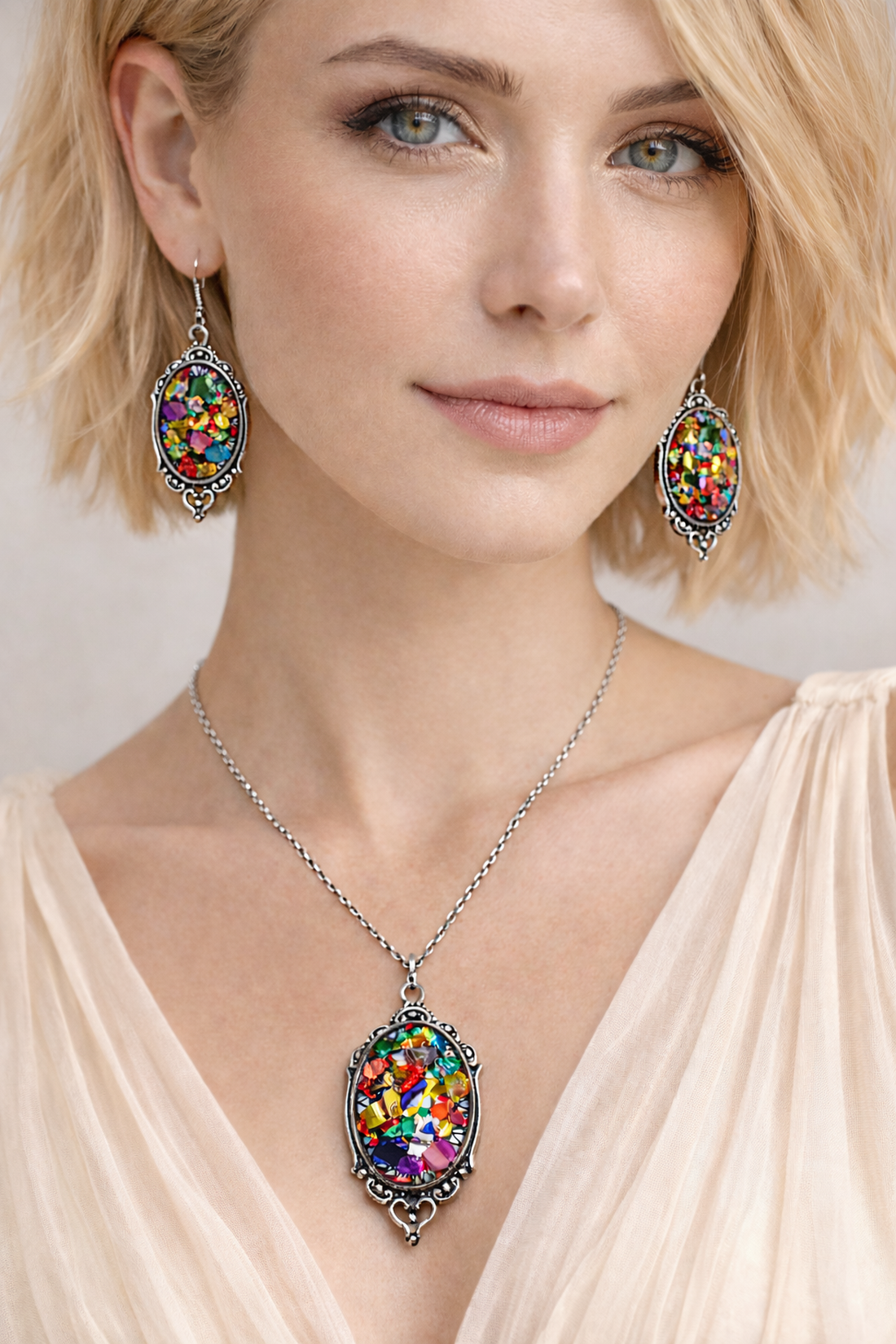 Set bijuterii din rasina 02003 - bijuterii - seturi de bijuterii - Artynos.ro