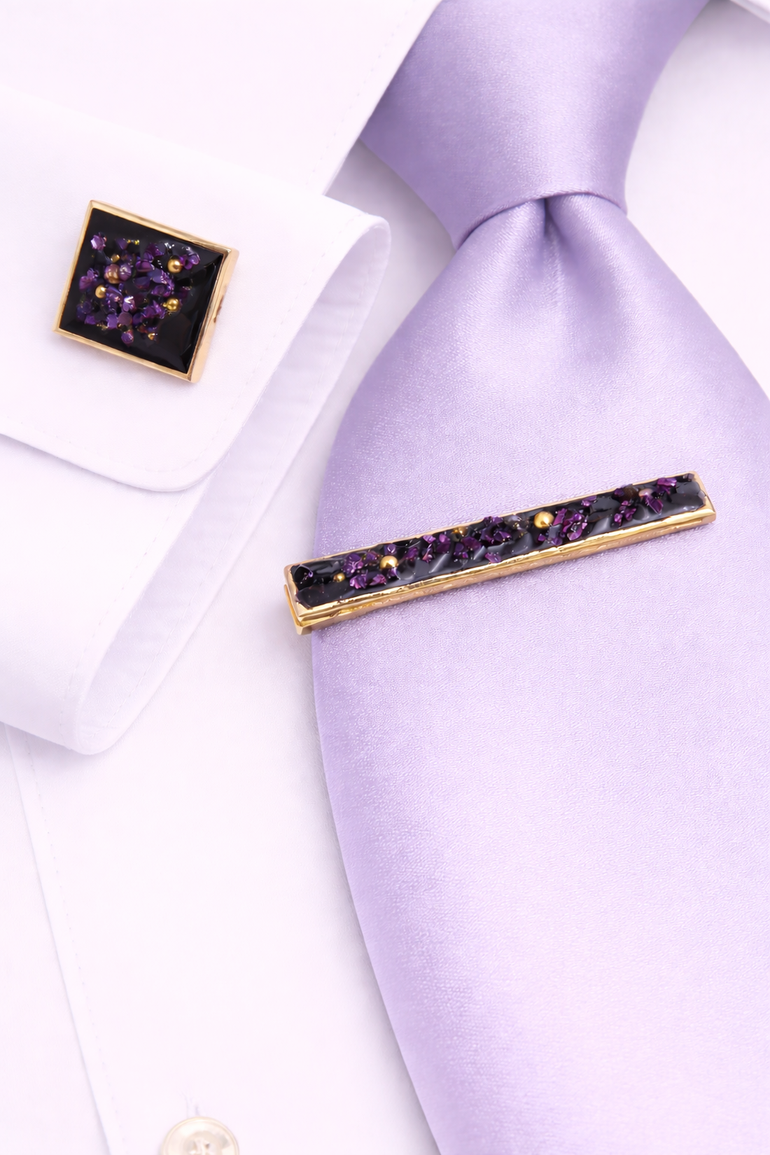 Butoni de cămașă si clemă cravată- cadou pentru bărbați 02022 - bijuterii - butoni de manșetă - Artynos.ro