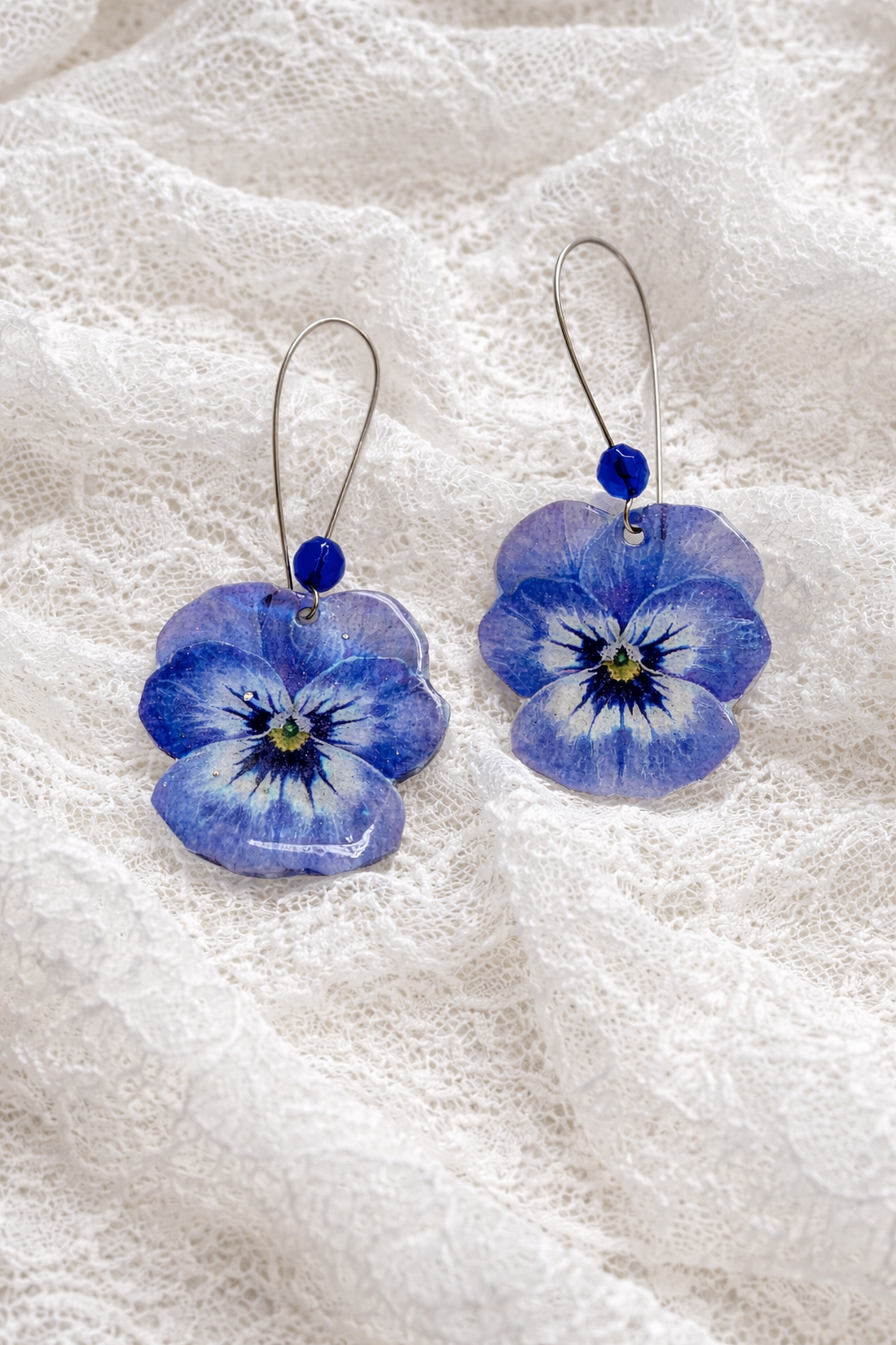 Cercei Panseluțe din rășină 02023 - bijuterii - cercei - cercei din rășină - Artynos.ro