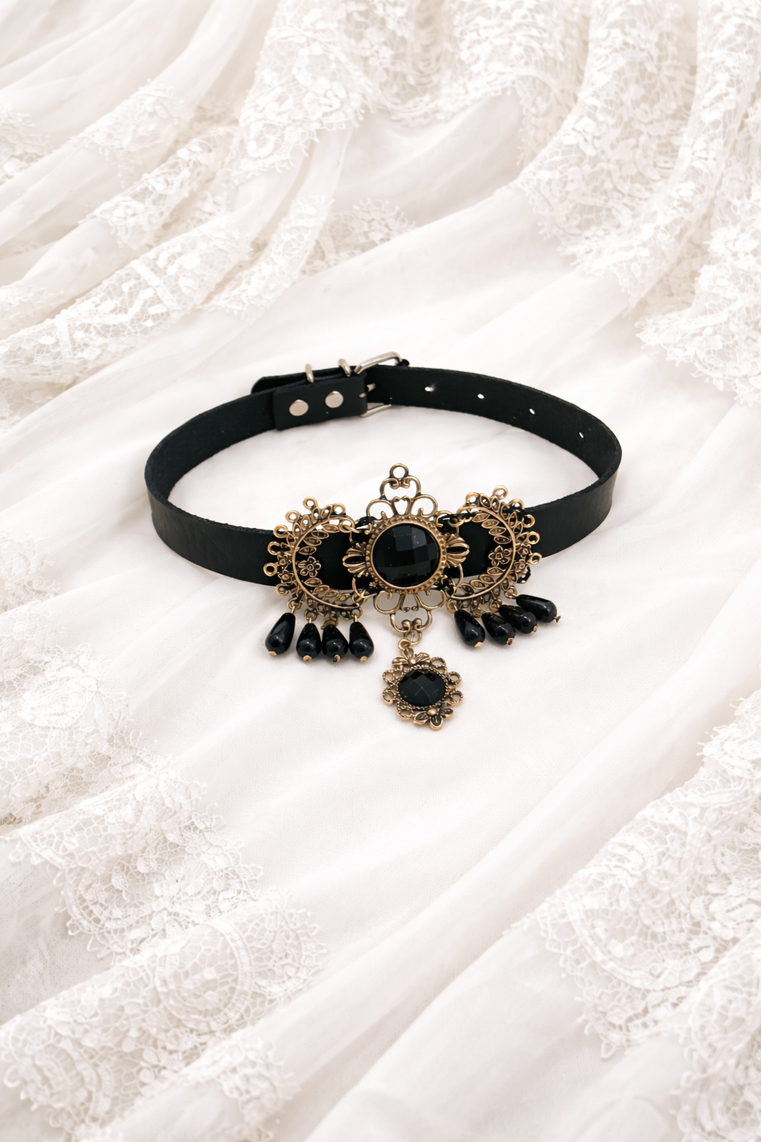 Colier - chocker stil Victorian Gothic 02034 - bijuterii - coliere - chockere - Artynos.ro