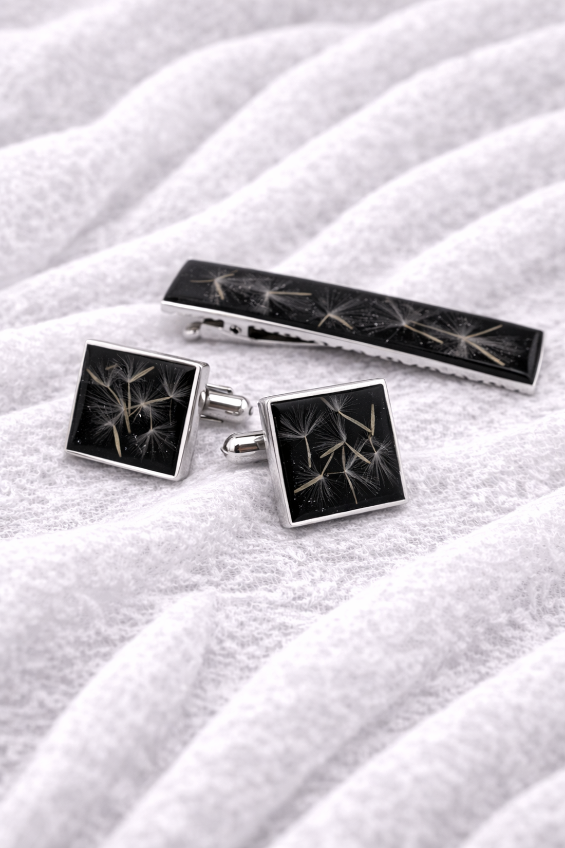 set bijuterii-accesorii pentru un cuplu 02054 - accesorii nuntă - bijuterii mireasă - cercei mireasă - Artynos.ro