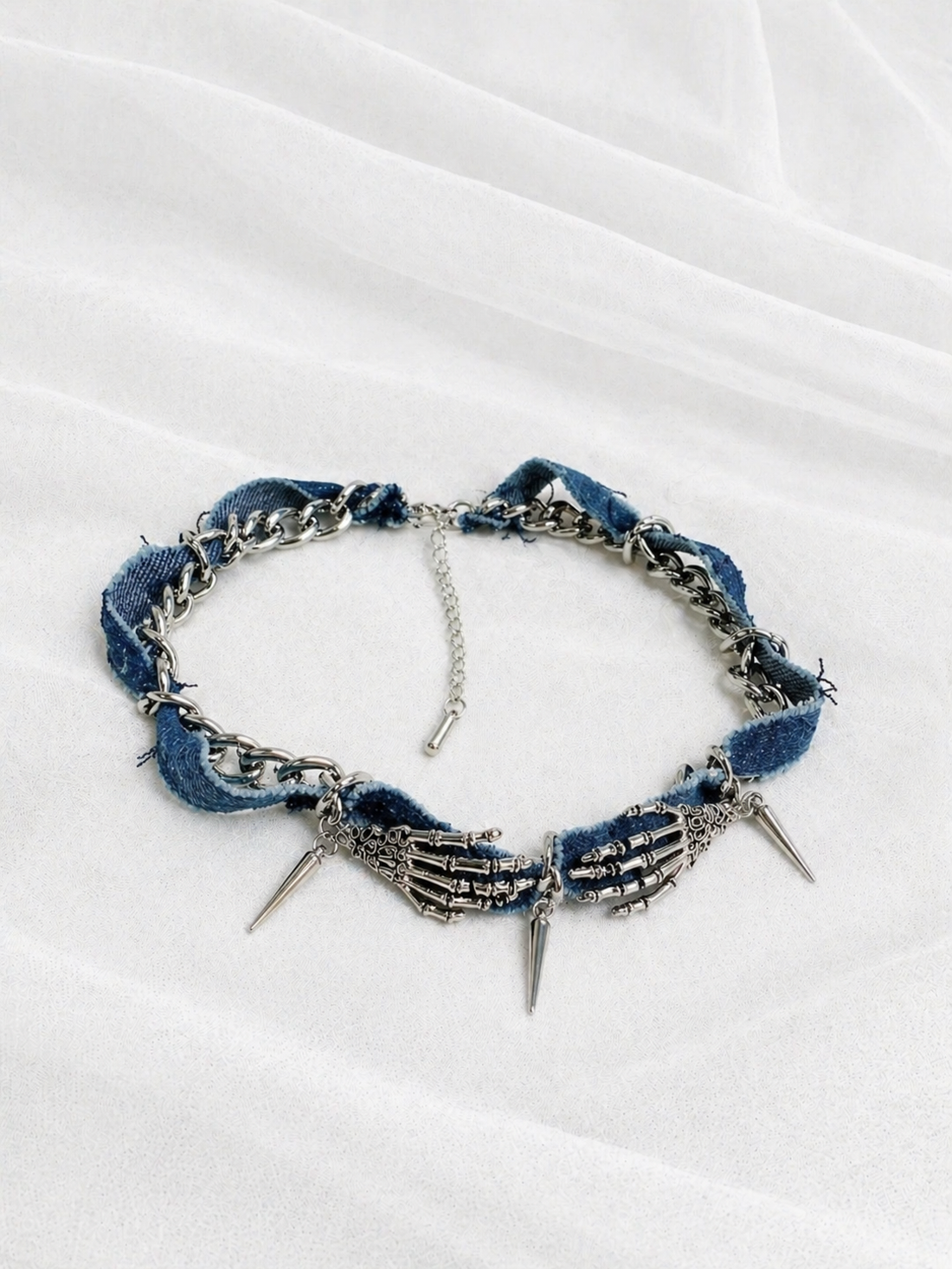 Set bijuterii din denim ( blugi ) 02030 - bijuterii - seturi de bijuterii - Artynos.ro