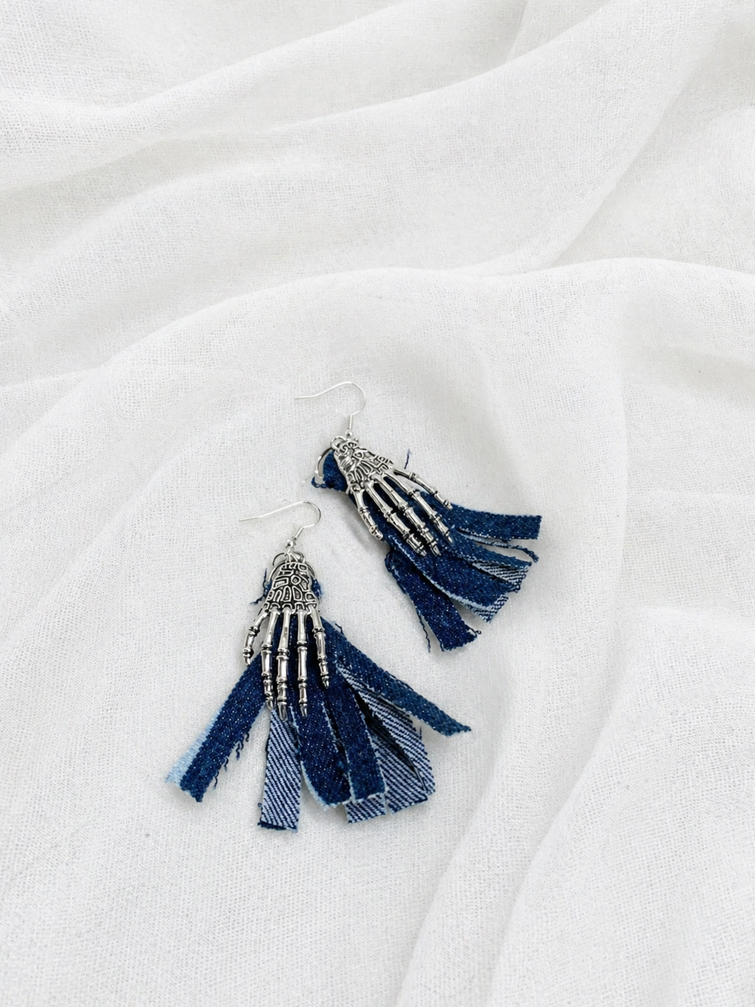 Set bijuterii din denim ( blugi ) 02030 - bijuterii - seturi de bijuterii - Artynos.ro