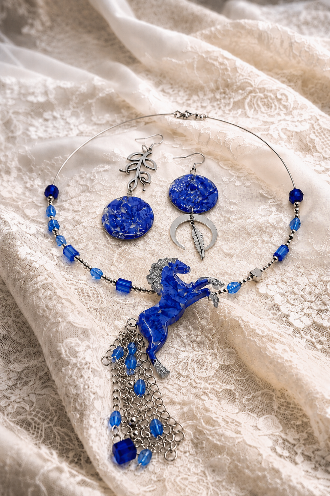 Set bijuterii căluț - Orhidee 02145 - bijuterii - seturi de bijuterii - Artynos.ro