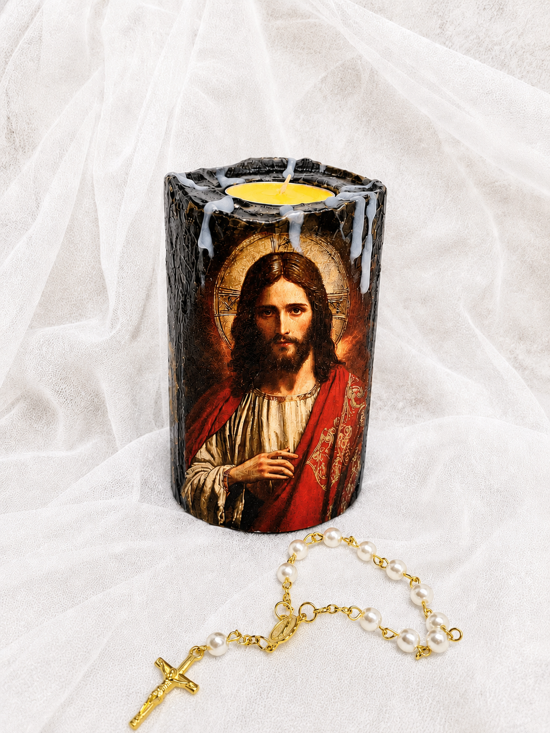 Suport lumanare -religios 02166 - casă & stil de viață - accesorii religioase - binecuvântarea casei - Artynos.ro