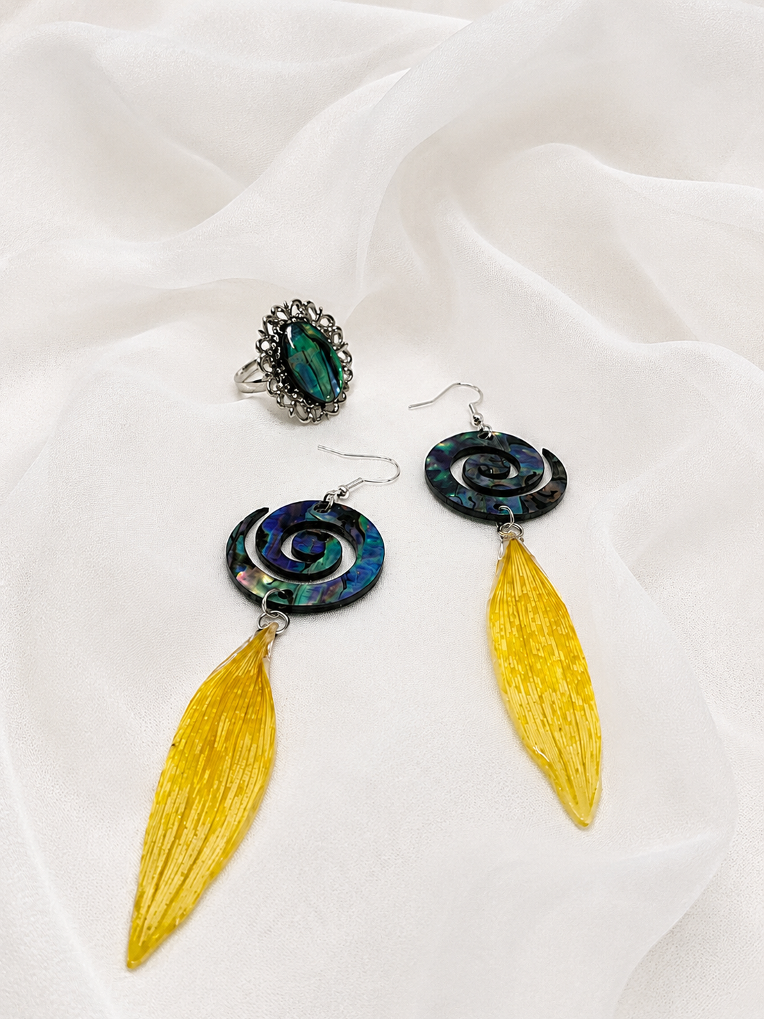 Set bijuterii flori 02194 - bijuterii - seturi de bijuterii - Artynos.ro