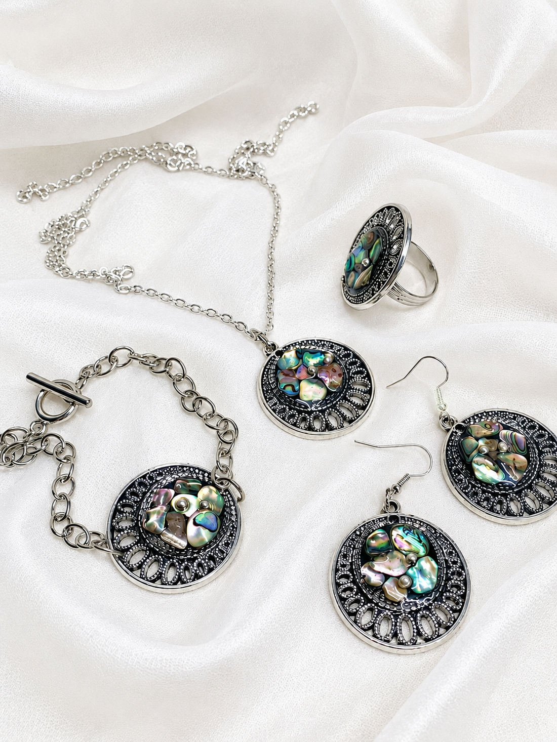 Set bijuterii Abalone (Paua) 02213 - bijuterii - seturi de bijuterii - Artynos.ro