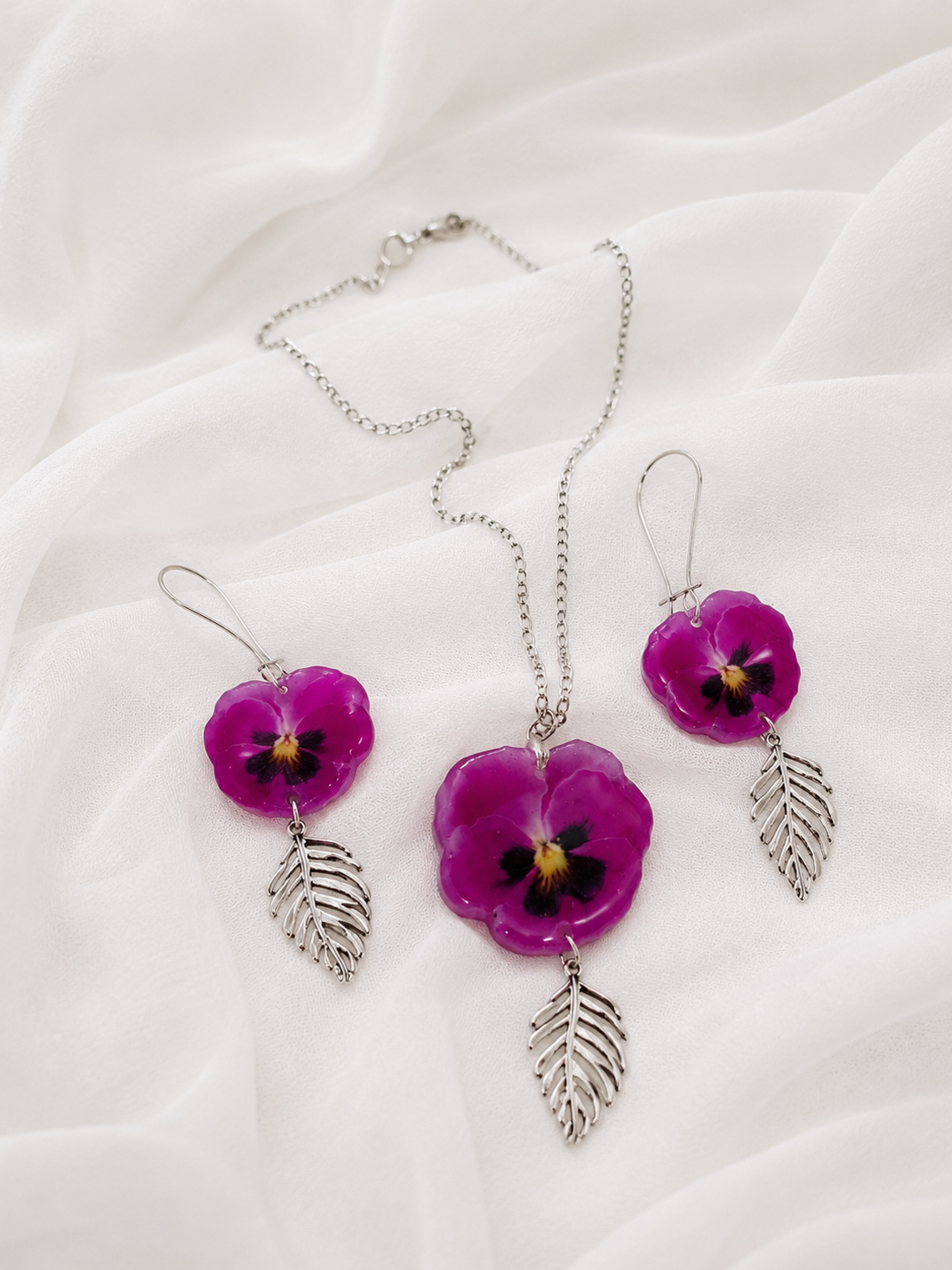 Set bijuterii Panselute 00524 - bijuterii - seturi de bijuterii - Artynos.ro
