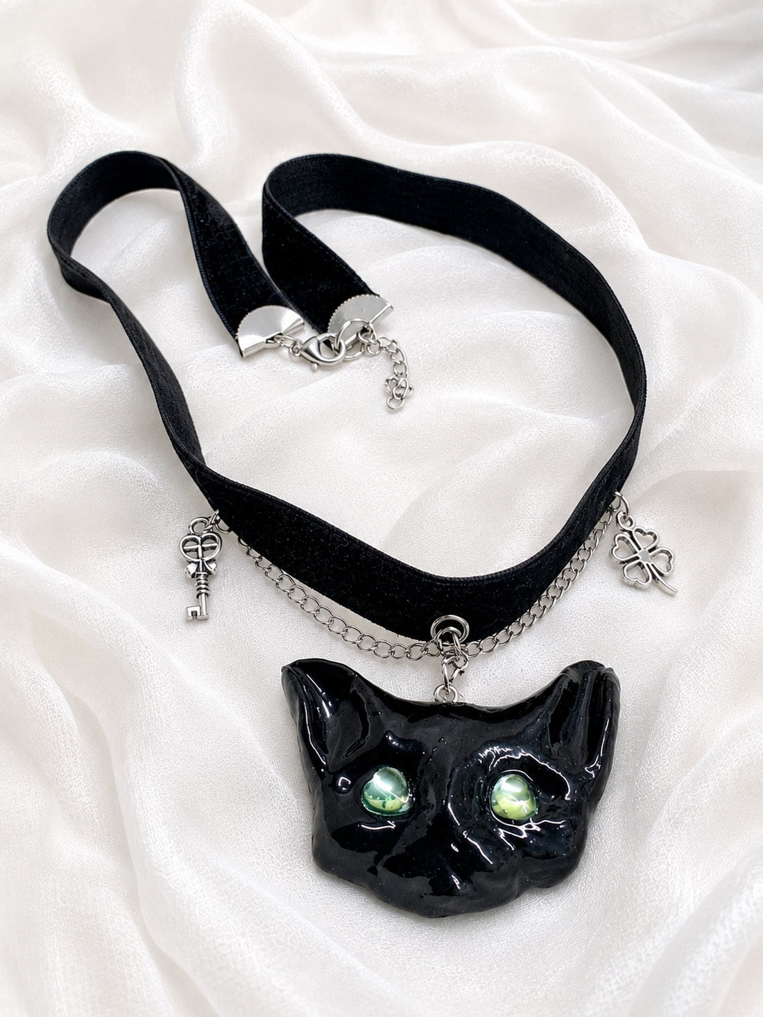 Choker pisică 02237 - bijuterii - coliere - chockere - Artynos.ro