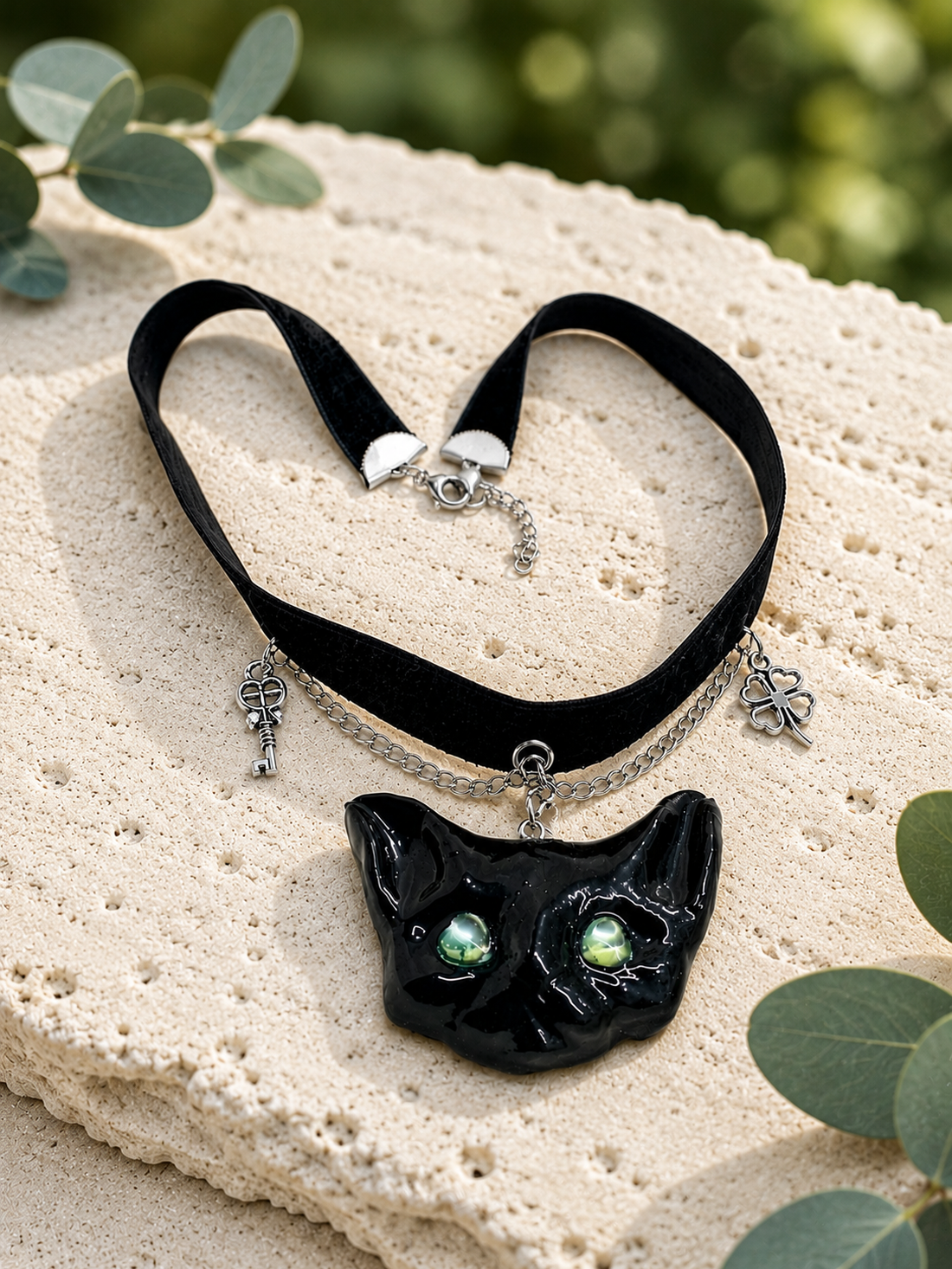 Choker pisică 02237 - bijuterii - coliere - chockere - Artynos.ro