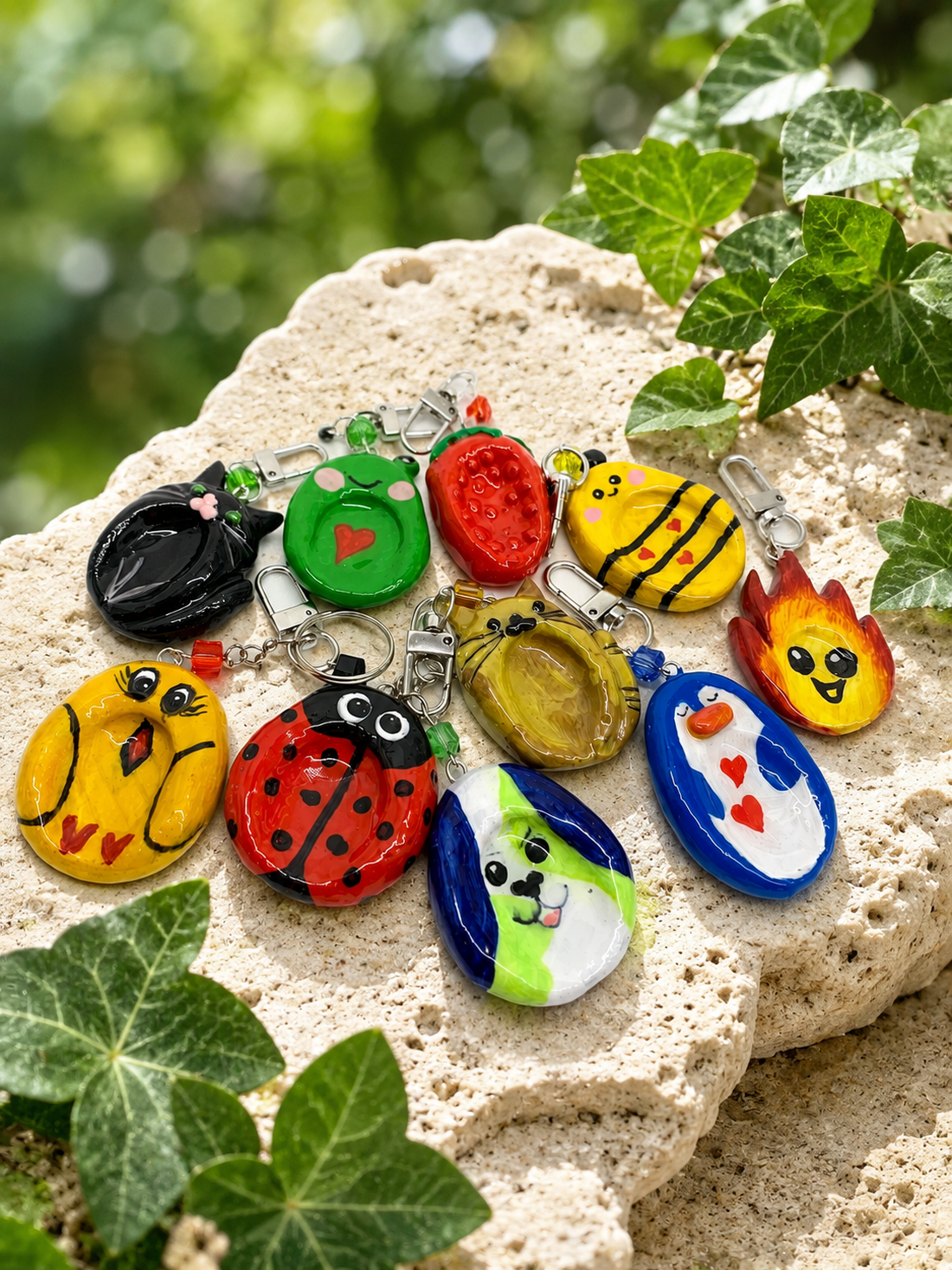 Worry Stones brelocuri antistres 02296 - genți și portofele - accesorii genți - breloc - Artynos.ro