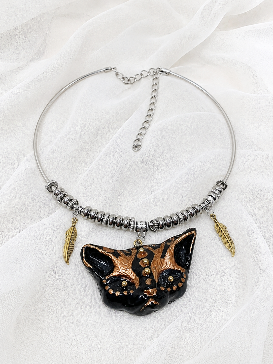 Colier Chocker pisica 02324 - bijuterii - coliere - chockere - Artynos.ro